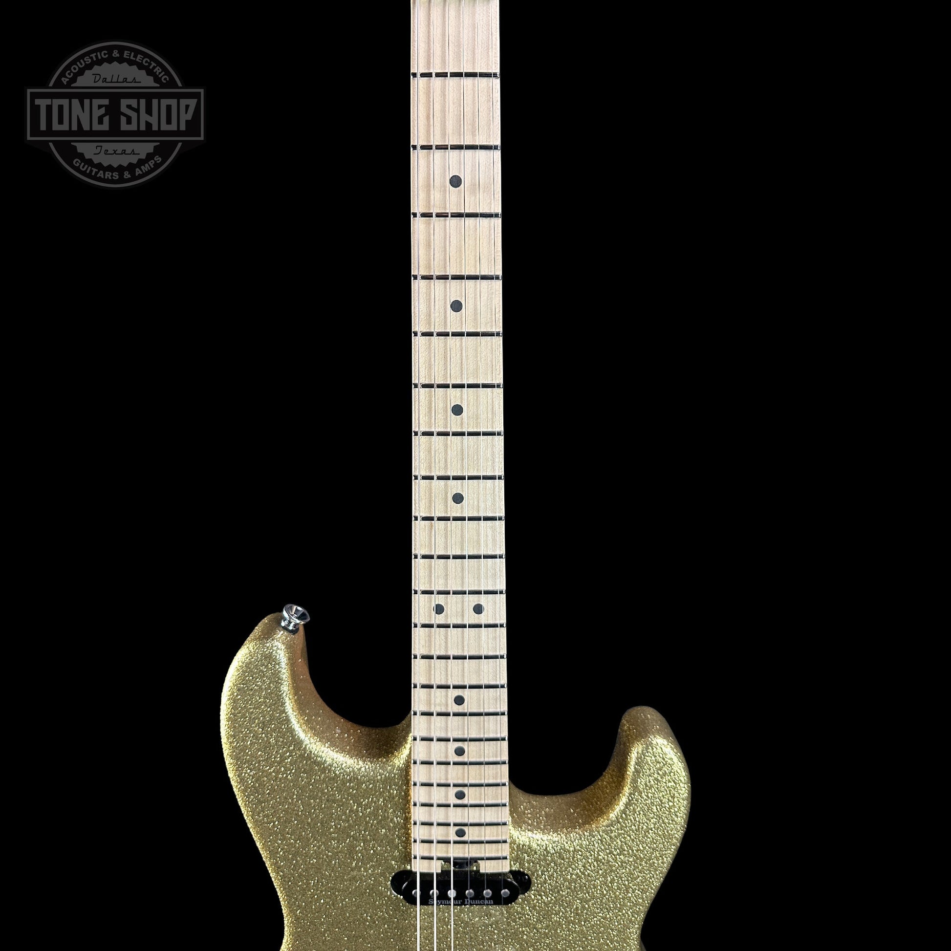 Charvel Custom Shop San Dimas HSS Gold Sparkle w/case C17817