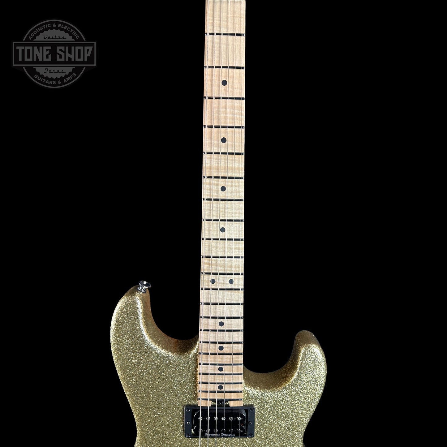 Charvel Custom Shop San Dimas 2H FR Gold Sparkle w/case C17761