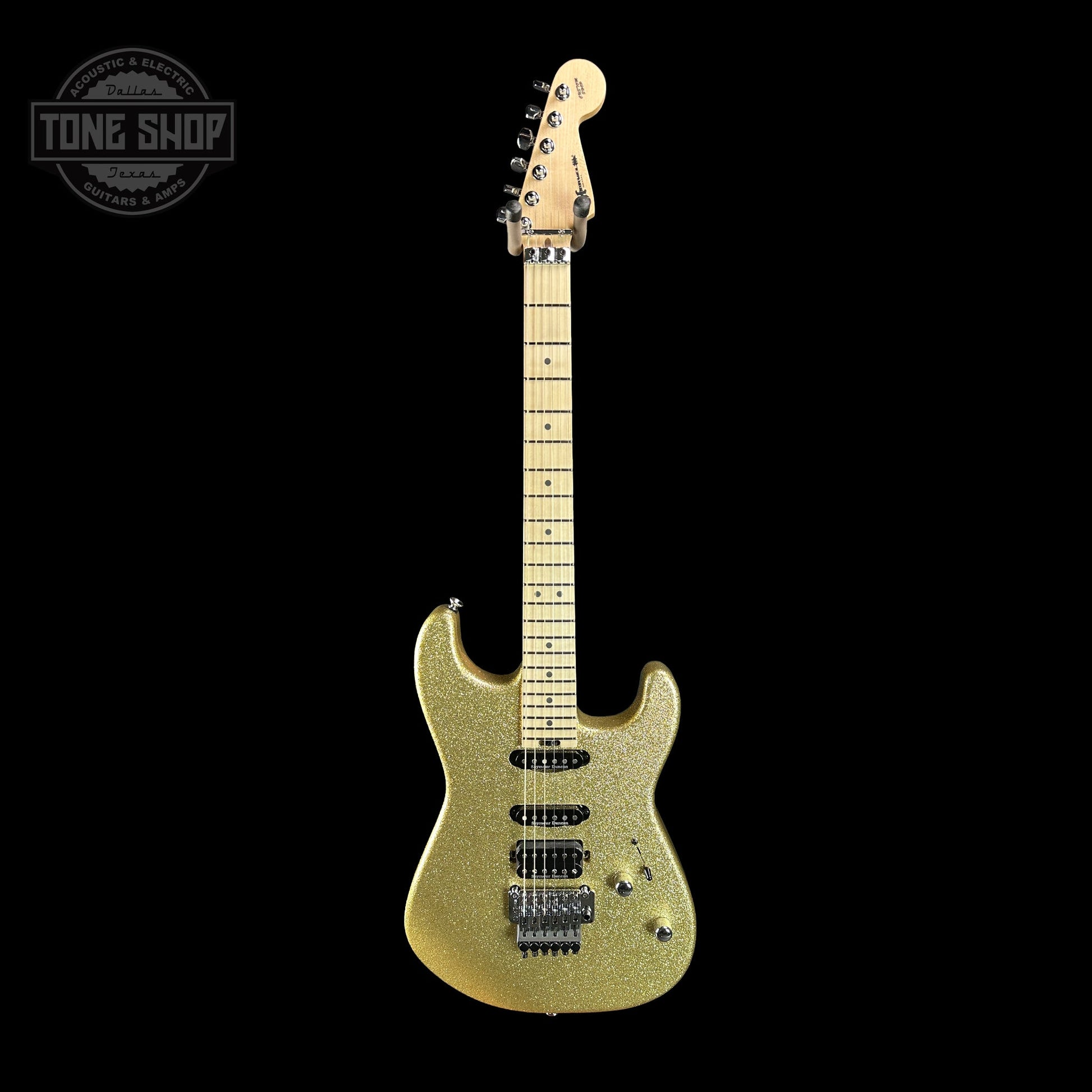 Charvel Custom Shop San Dimas HSS Gold Sparkle w/case C17817