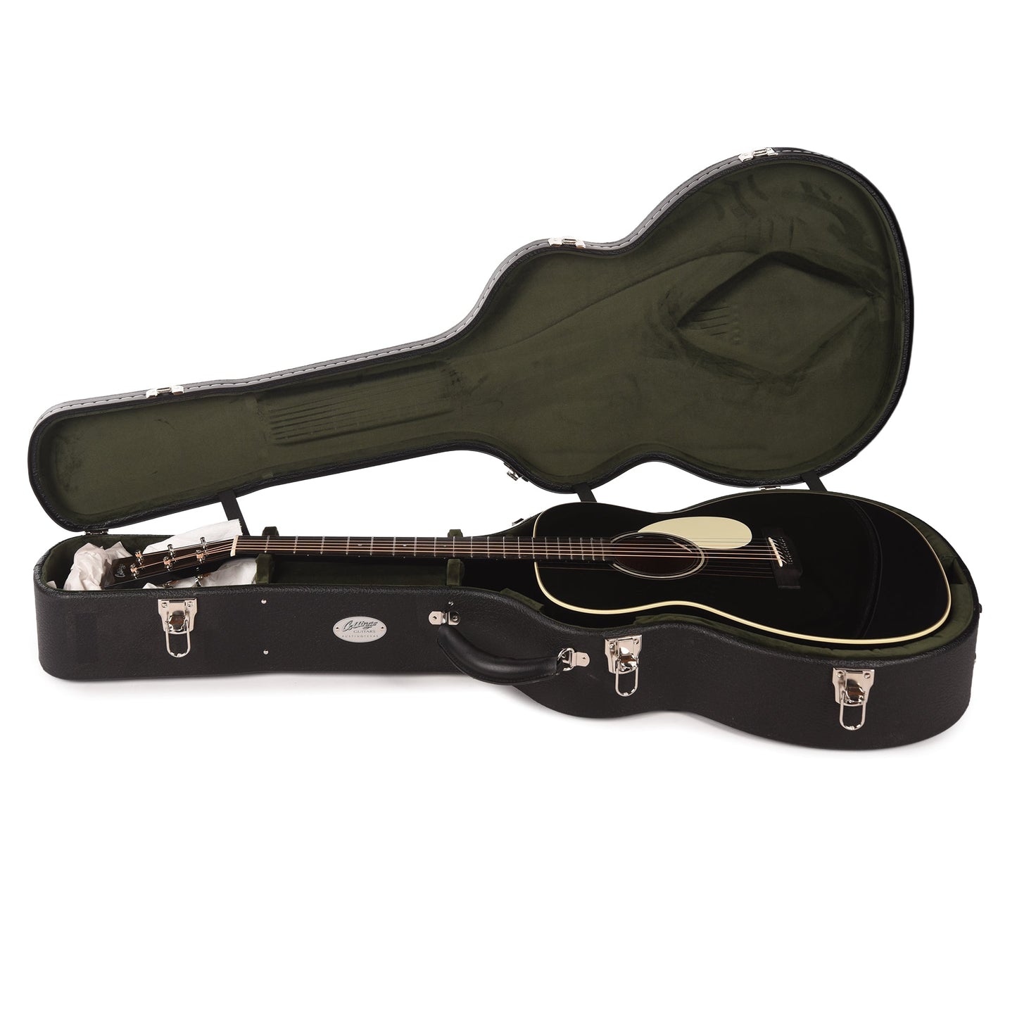 Collings OM1 Torrefied Sitka/Mahogany Jet Black w/Ivoroid Binding & Pickguard