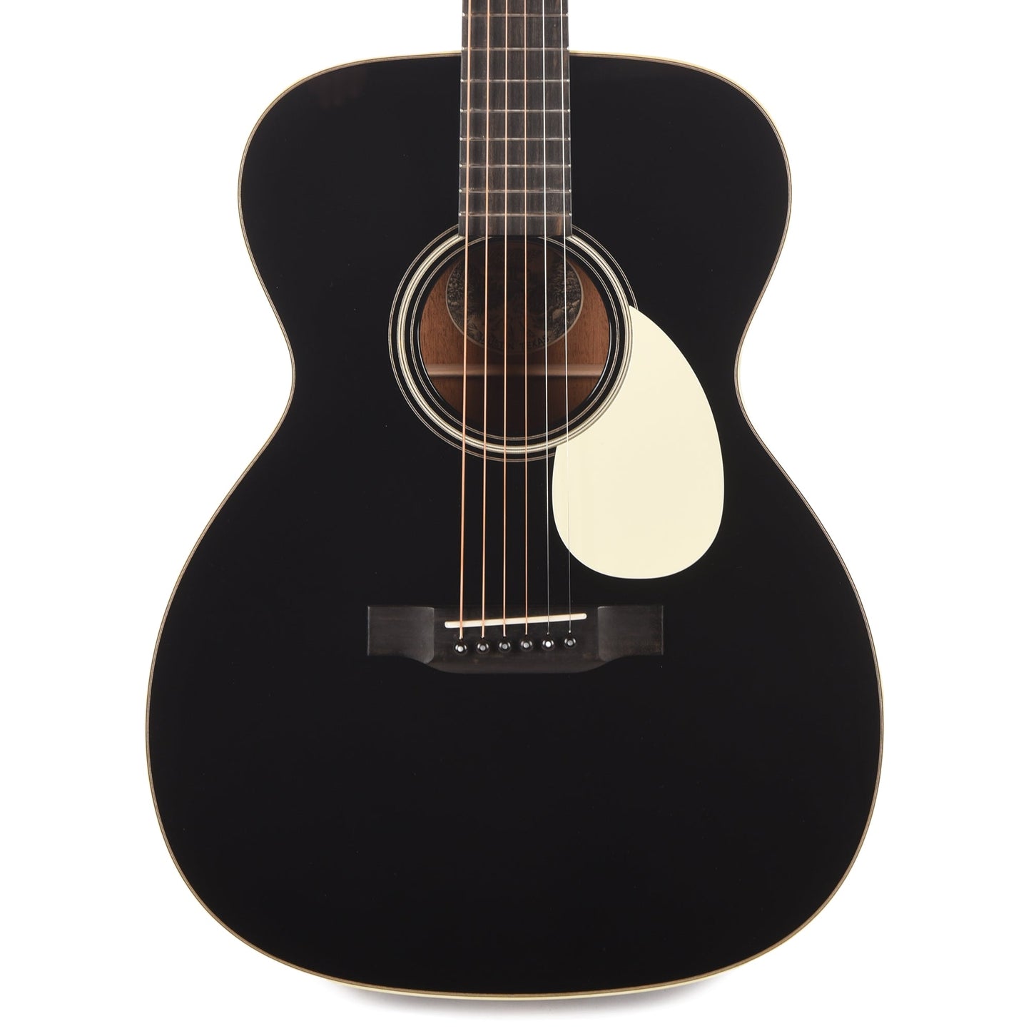 Collings OM1 Torrefied Sitka/Mahogany Jet Black w/Ivoroid Binding & Pickguard