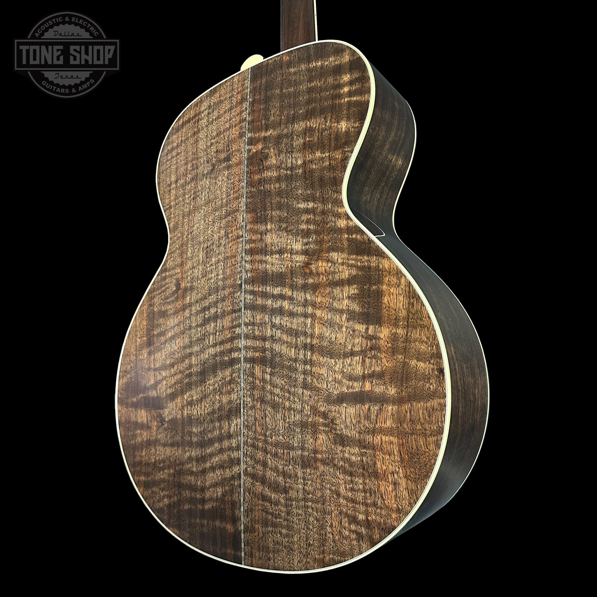Collings SJ Custom Jet Black Top Tigerstripe Pickguard Old Growth Sitka/Bastogne Walnut w/Case #34996