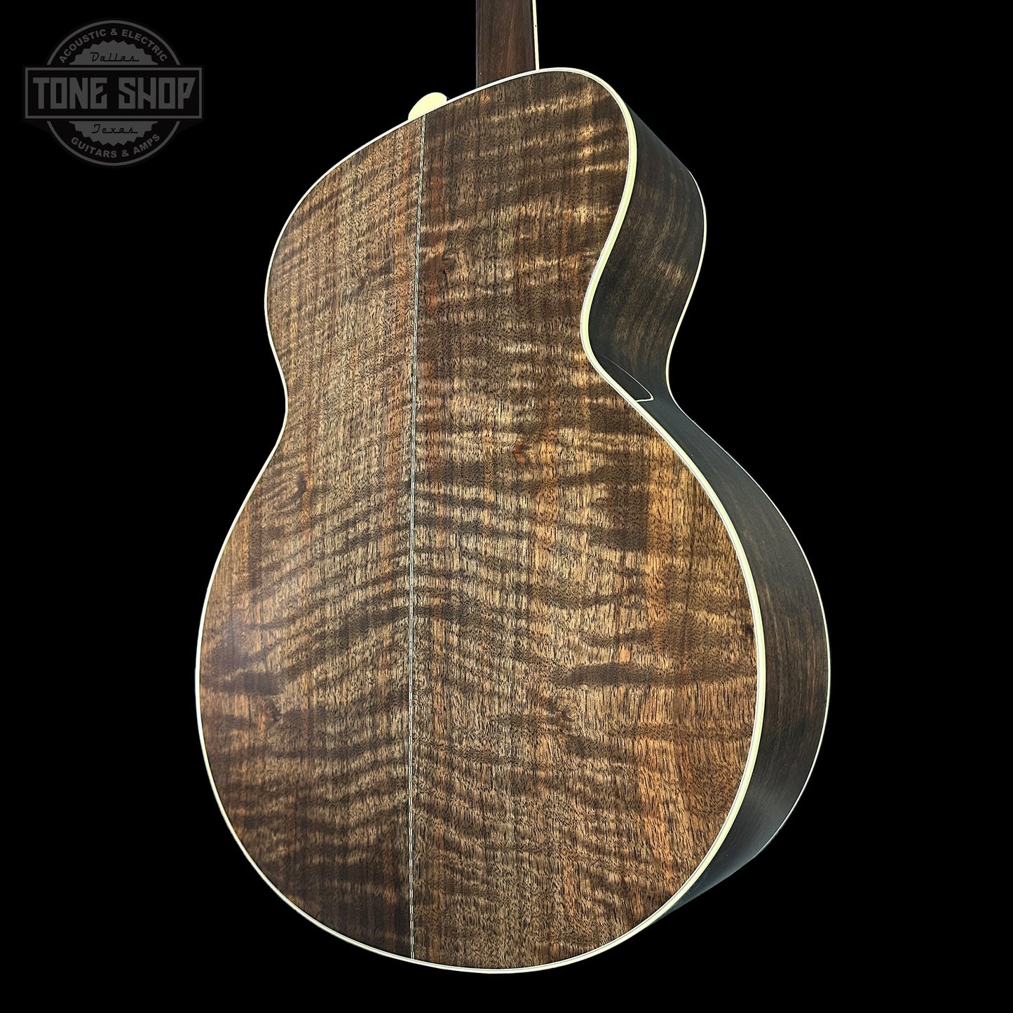 Collings SJ Custom Jet Black Top Tigerstripe Pickguard Old Growth Sitka/Bastogne Walnut w/Case #34996