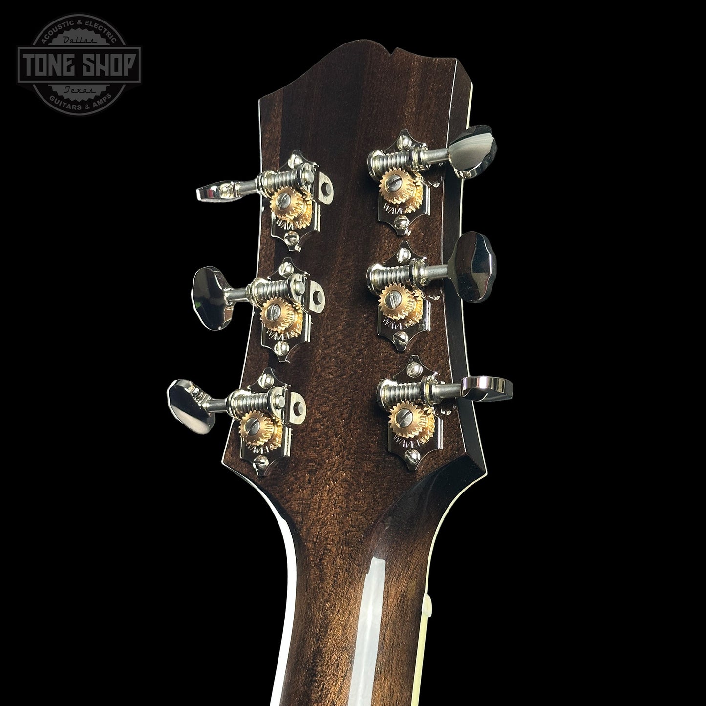 Collings SJ Custom Jet Black Top Tigerstripe Pickguard Old Growth Sitka/Bastogne Walnut w/Case #34996
