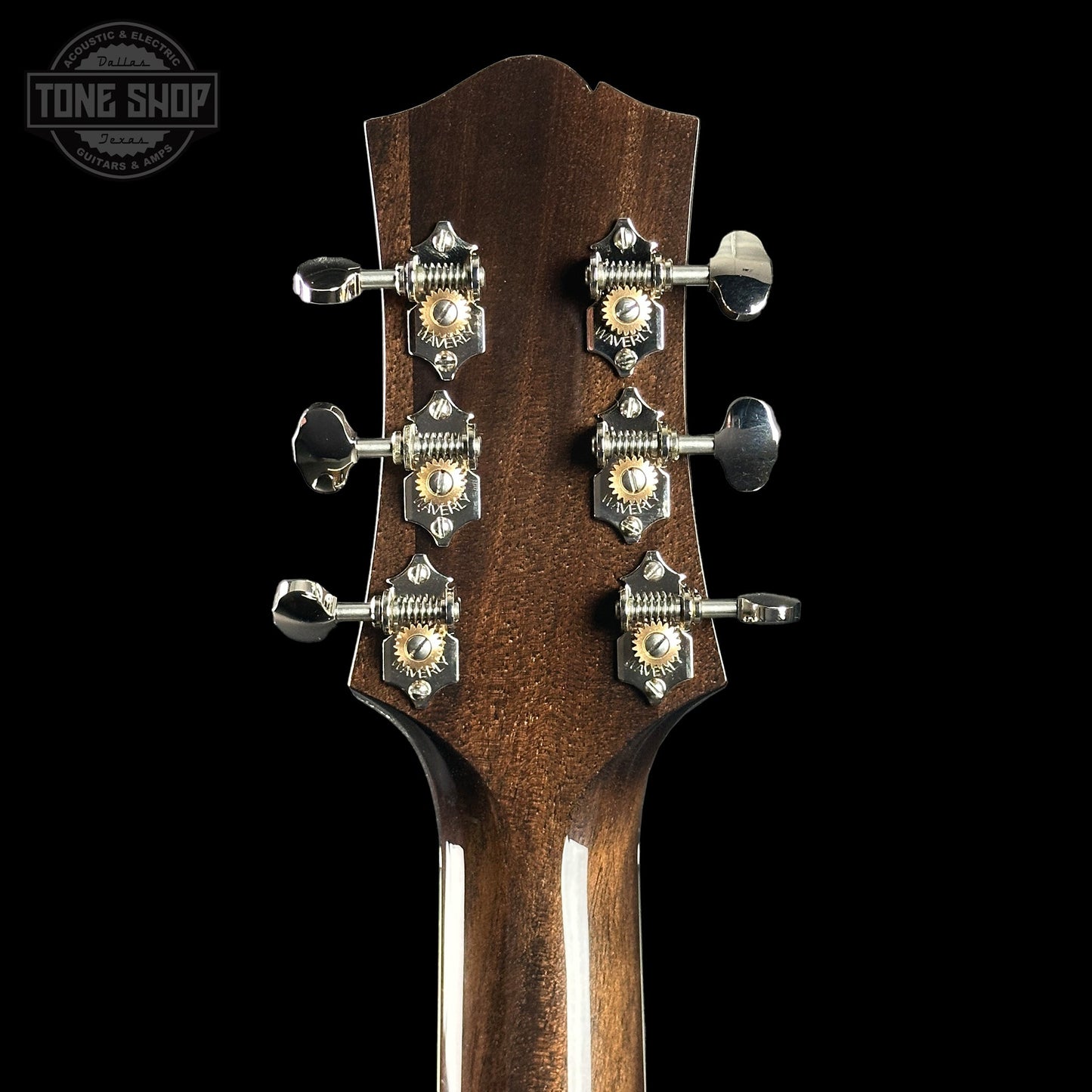 Collings SJ Custom Jet Black Top Tigerstripe Pickguard Old Growth Sitka/Bastogne Walnut w/Case #34996