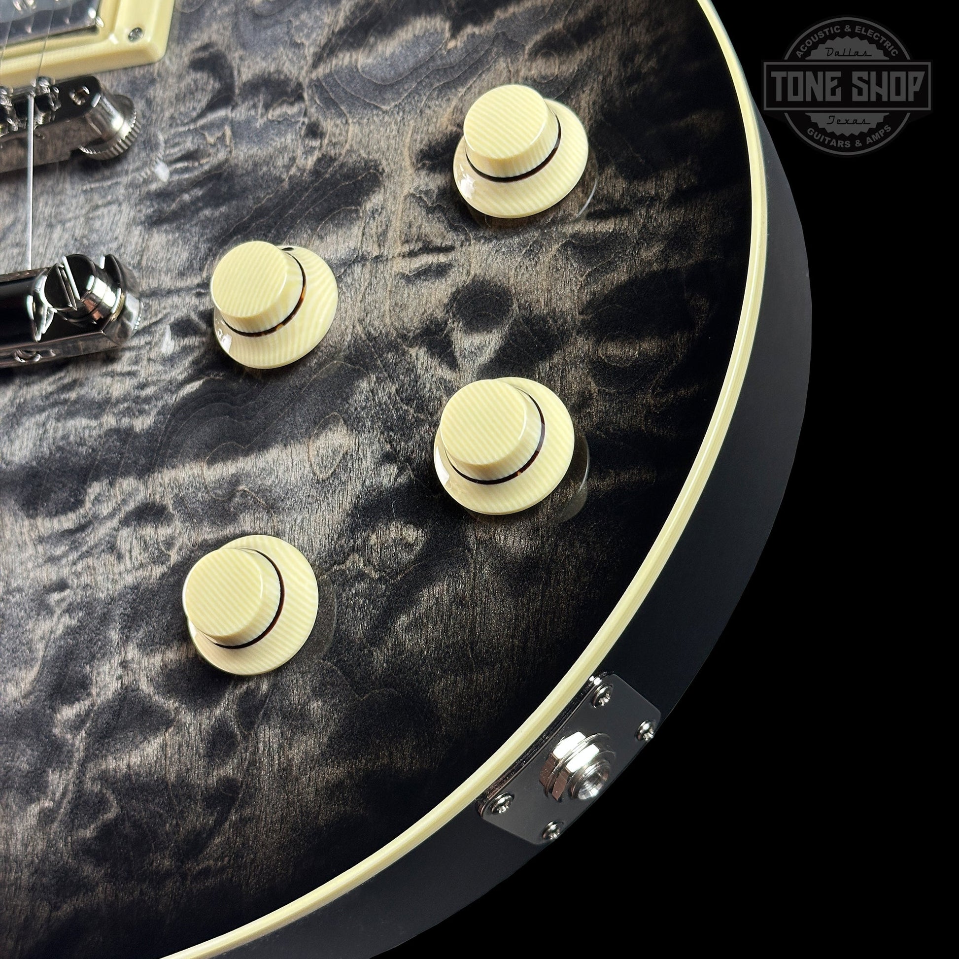 Collings CL City Limits DLX Quilt Top Acid Wash Charcoal Burst w/Case 251664