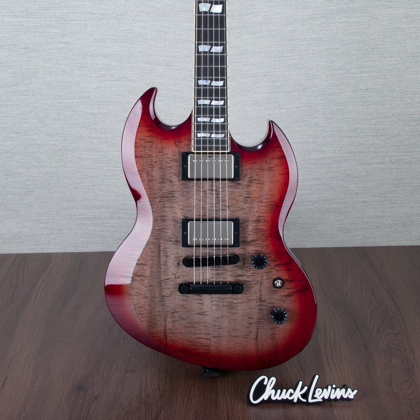 ESP USA Viper Electric Guitar - Cranberry Sunburst - #US24449 - Mint, Open Box