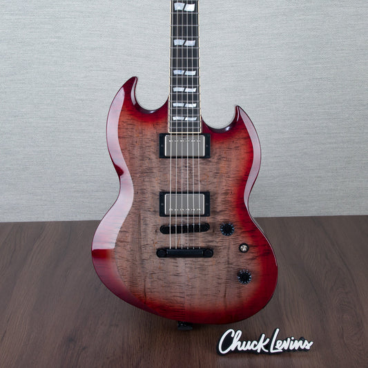 ESP USA Viper Electric Guitar - Cranberry Sunburst - #US24449 - Mint, Open Box