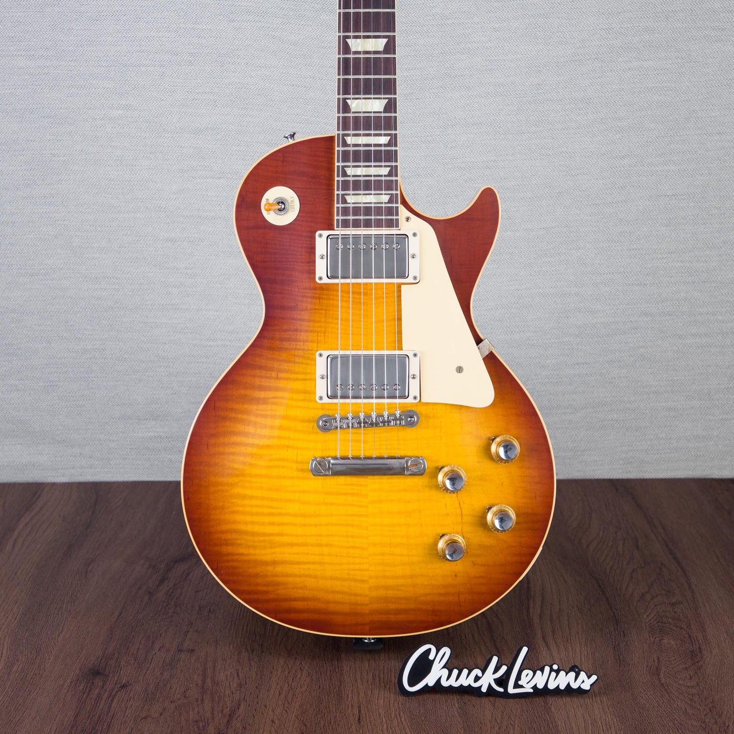 Gibson Custom Shop Murphy Lab 1960 Les Paul Standard Ultra Light Aged Electric Guitar - Iced Tea Burst - #04706