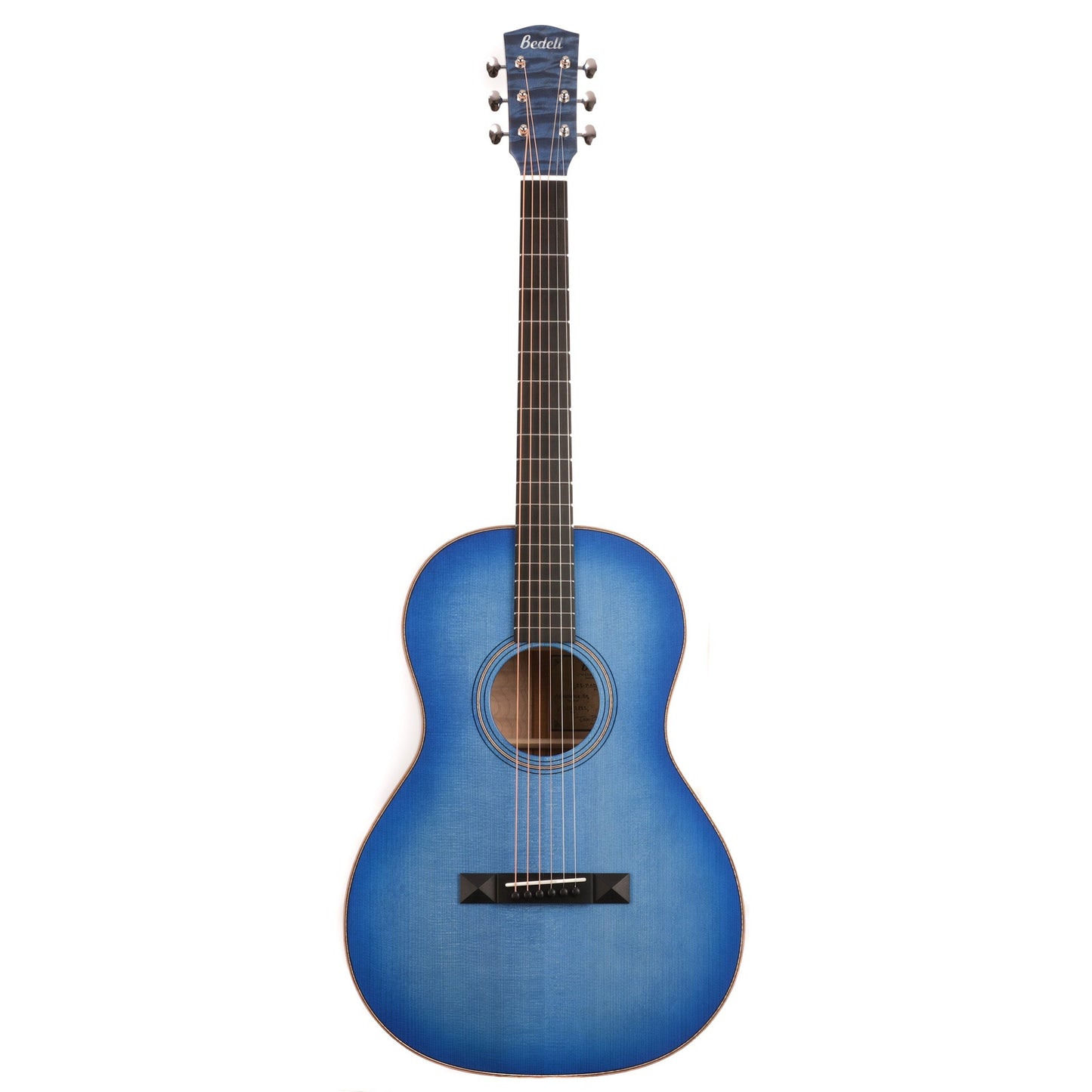 Bedell Seed to Song Parlor Acoustic Guitar - Quilt Maple and Adirondack Spruce - Sapphire - CHUCKSCLUSIVE - #822004