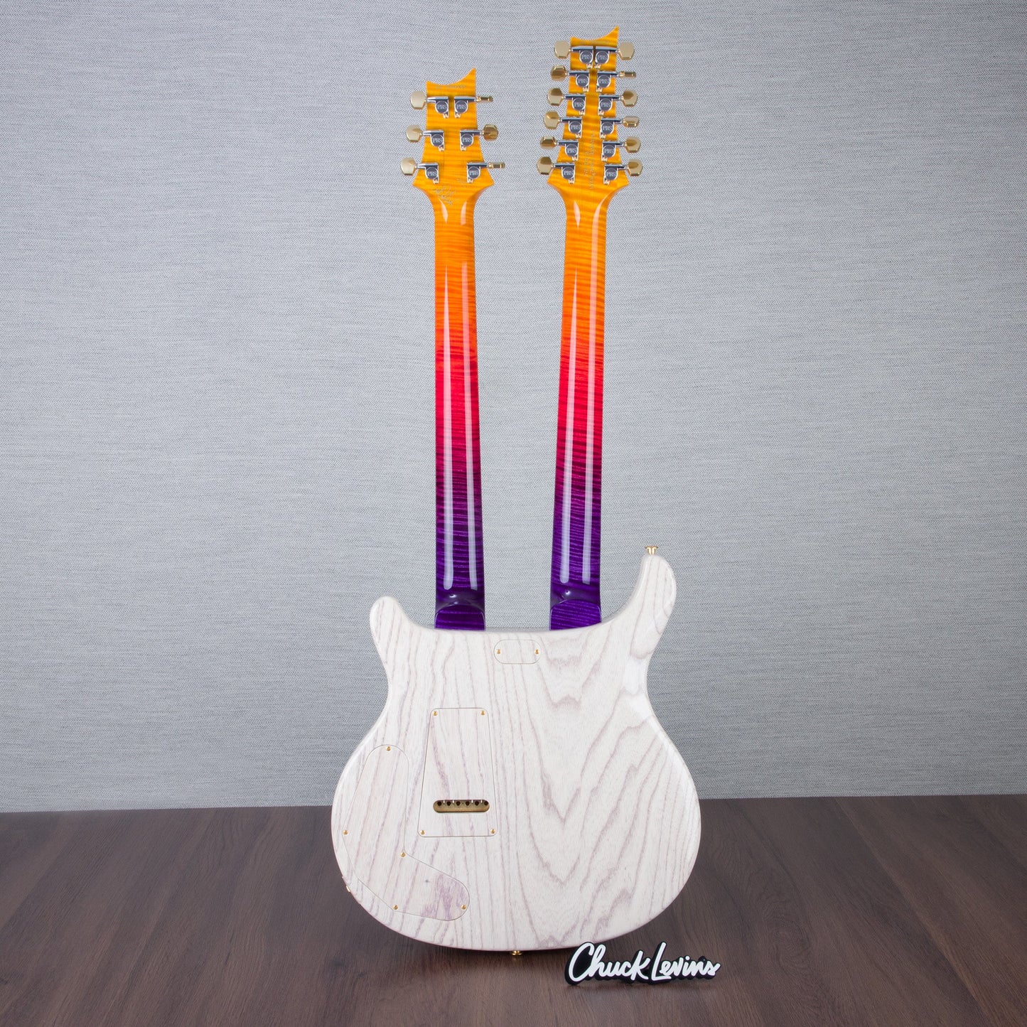 PRS Private Stock Custom 24 Double-Neck 6/12 String Electric Guitar - Indian Ocean Sunset Glow - #0384233 - 2024