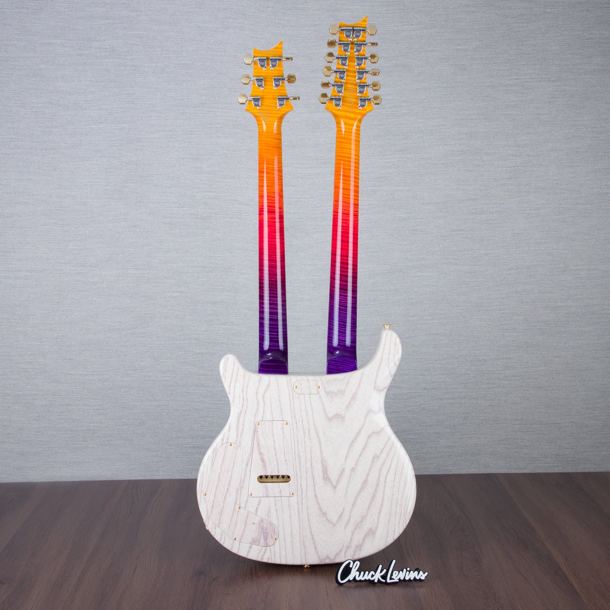 PRS Private Stock Custom 24 Double-Neck 6/12 String Electric Guitar - Indian Ocean Sunset Glow - #0384233 - 2024