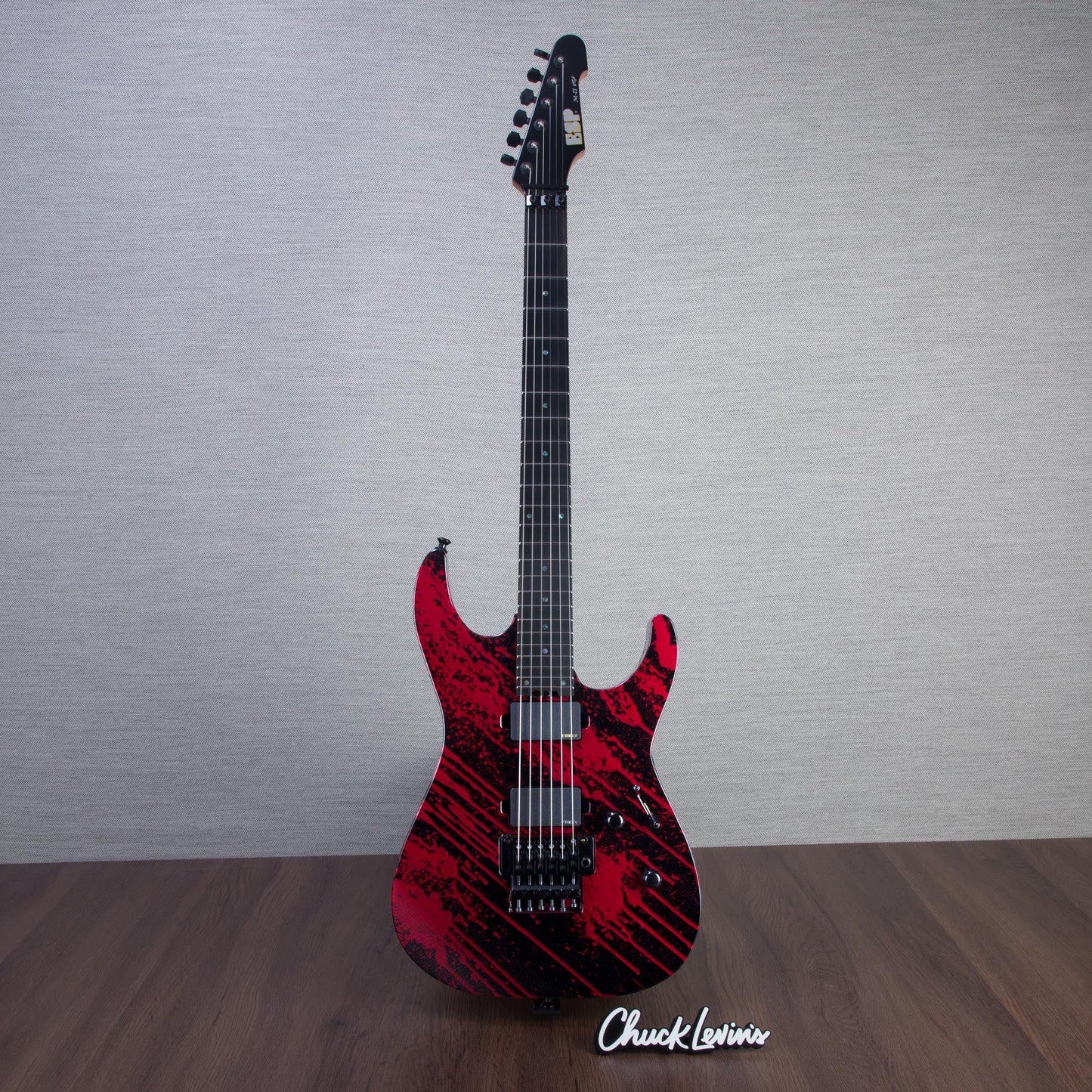 ESP USA M-II FR Electric Guitar - Blood Splatter - #US24168