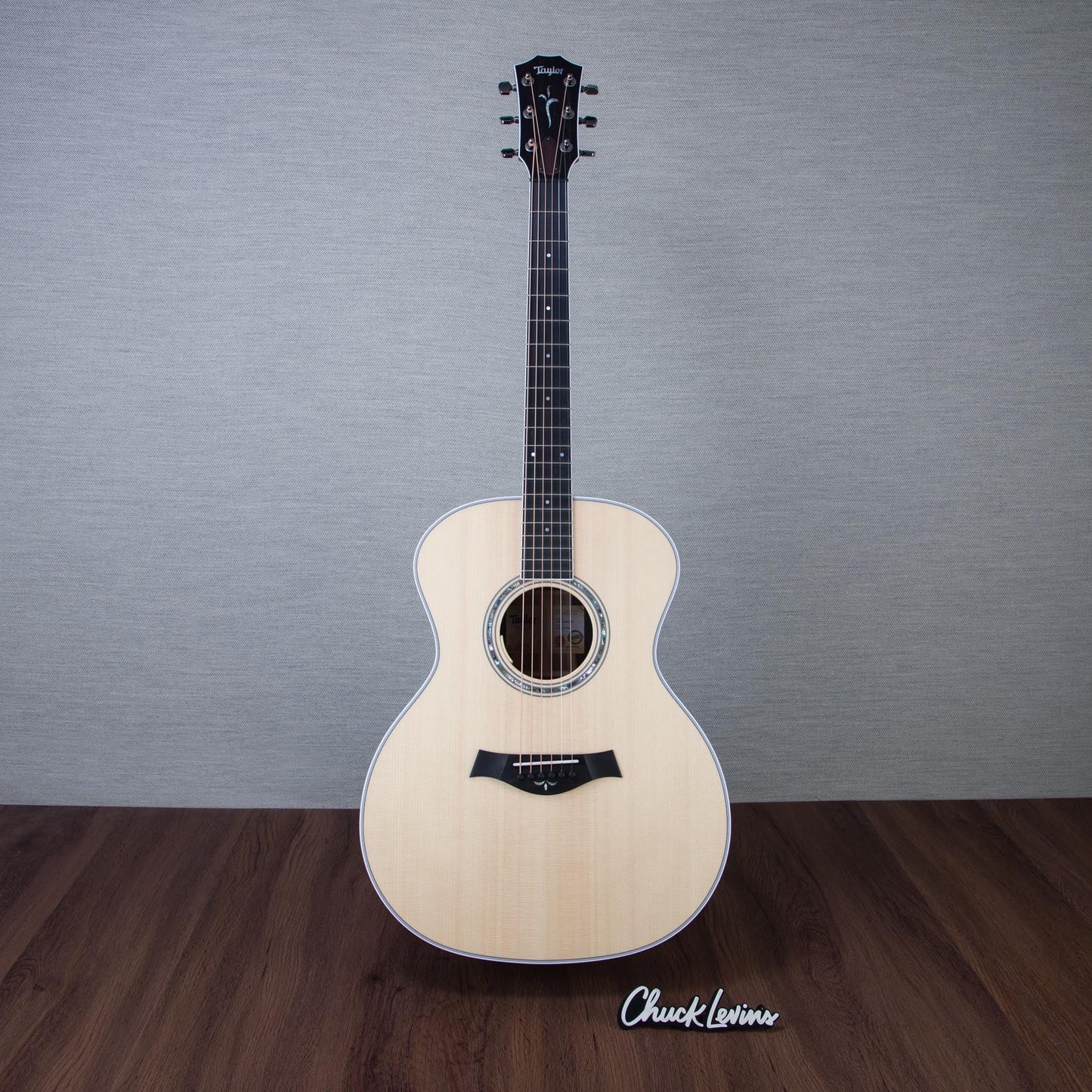 Taylor Custom Shop Grand Auditorium No Cutaway Lutz Spruce/Brazilian Rosewood Acoustic Electric Guitar - #1201206089