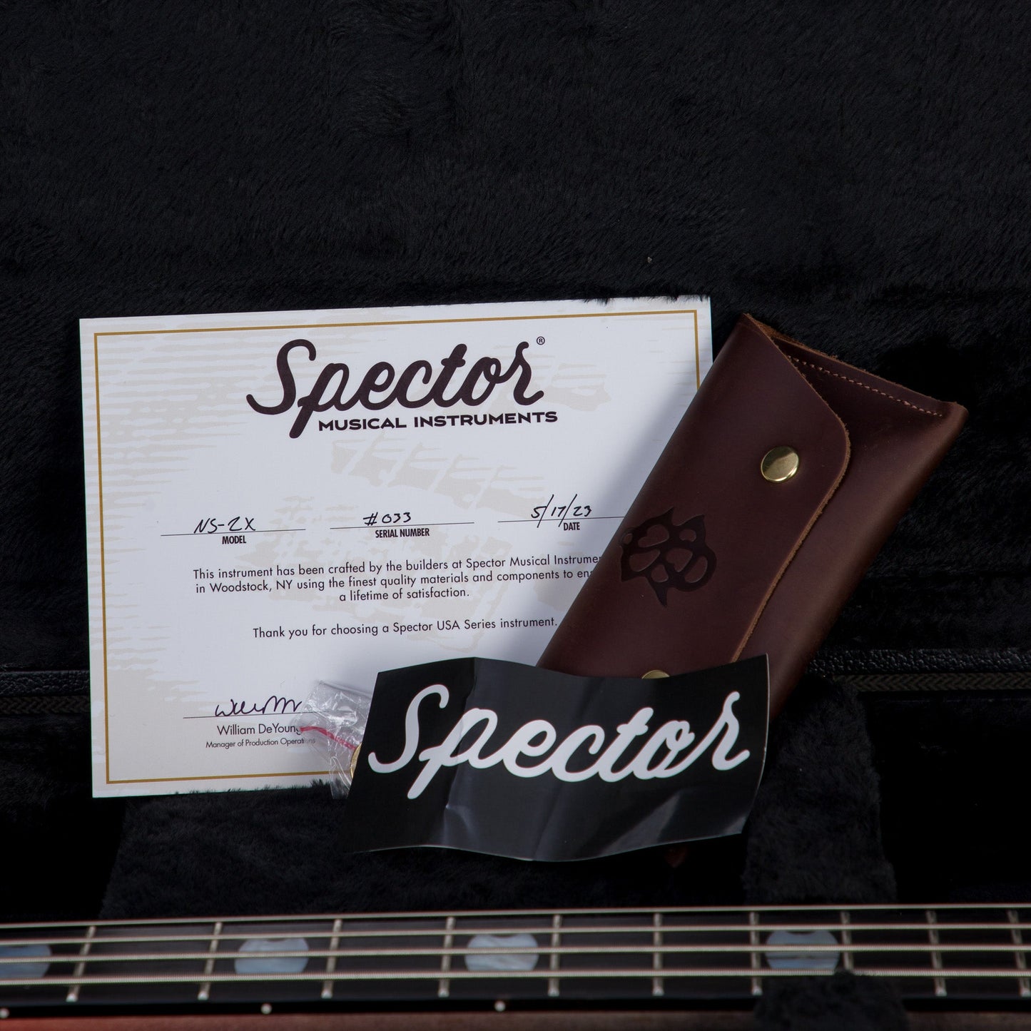 Spector USA Custom NS-2X Bass Guitar - Fire Blackburst - #033