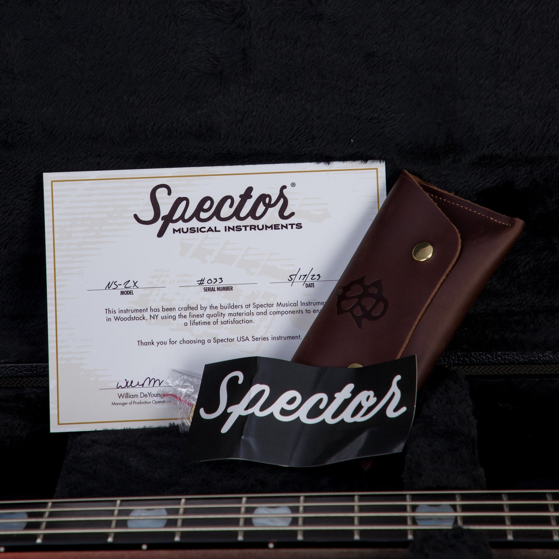 Spector USA Custom NS-2X Bass Guitar - Fire Blackburst - #033