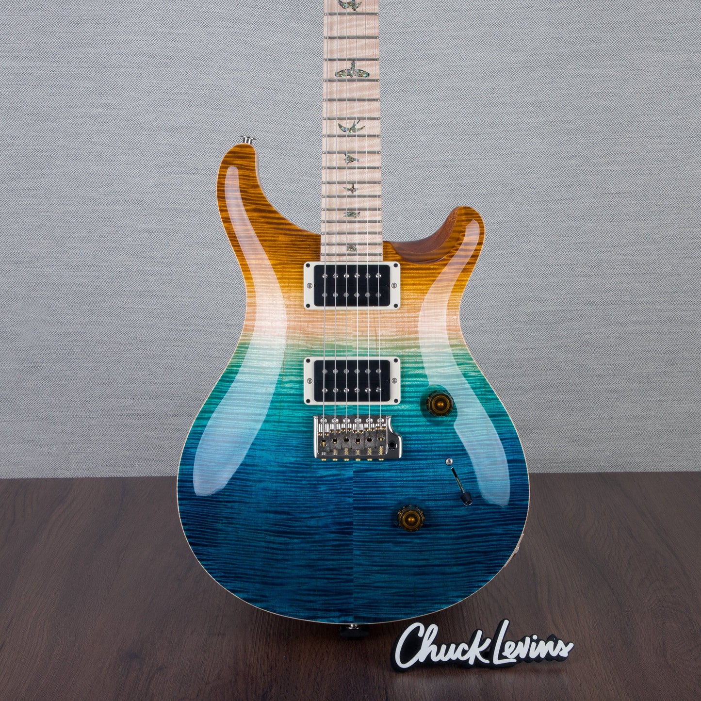 PRS Wood Library Custom 24 Electric Guitar - Private Stock Beach Fade Finish - CHUCKSCLUSIVE - #240383991 - 2024