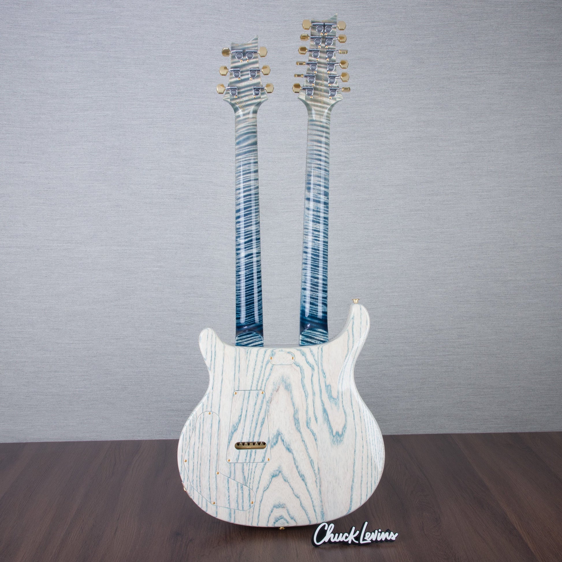 PRS Custom 24 Double-Neck 6/12 String Electric Guitar - Indigo Glow - #0387669