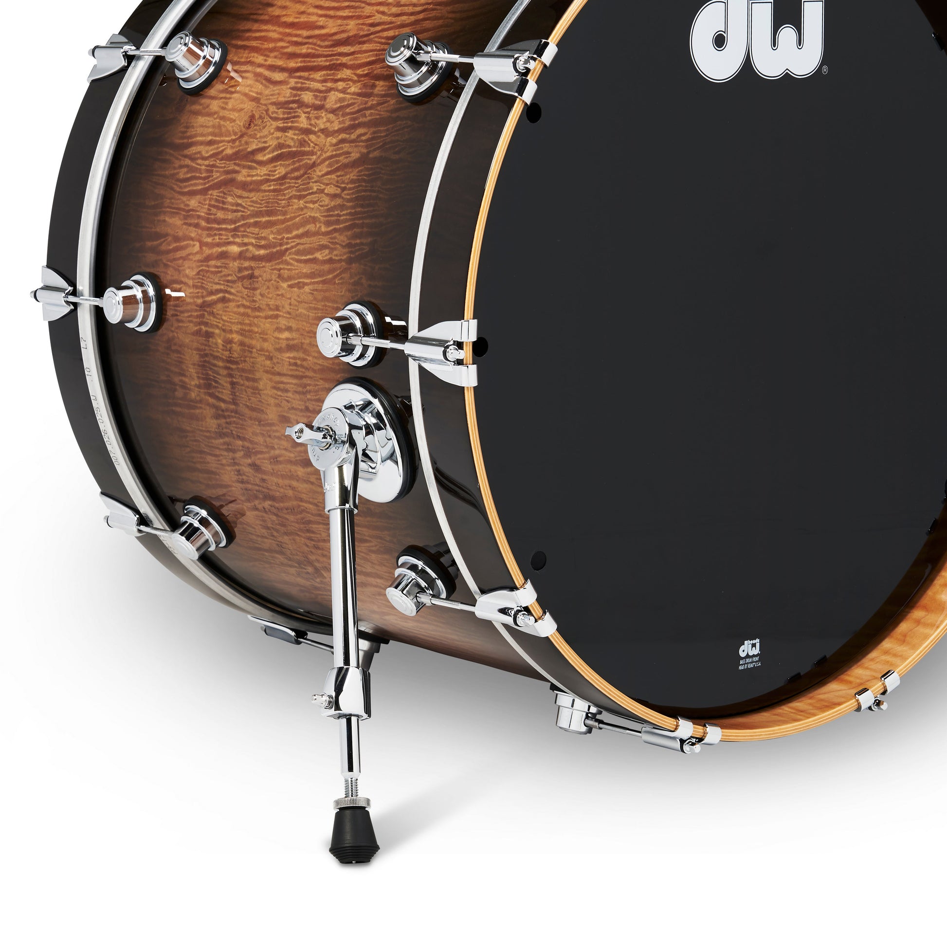 DW DWe 5-Piece Drum Kit Bundle - Exotic Curly Maple Burst