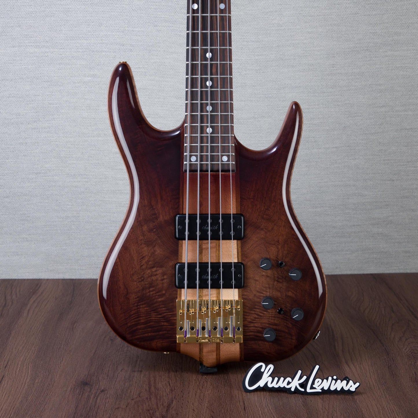 Ken Smith Tiger Elite Series BT-5TNVE Black Tiger 5-String Electric Bass Guitar - Burst - #5TNVE7074WB26