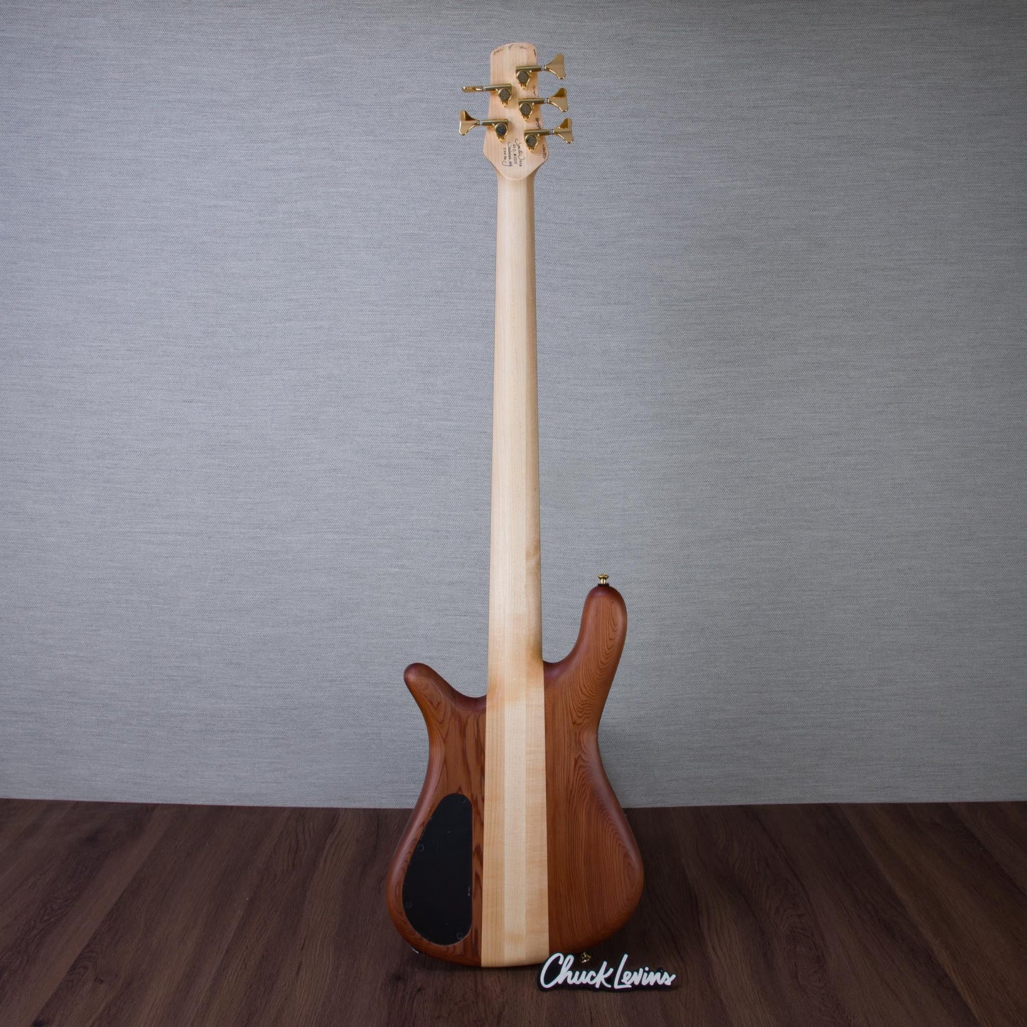 Spector USA Custom NS-5 5-String Electric Bass Guitar - Walnut Natural - #2225