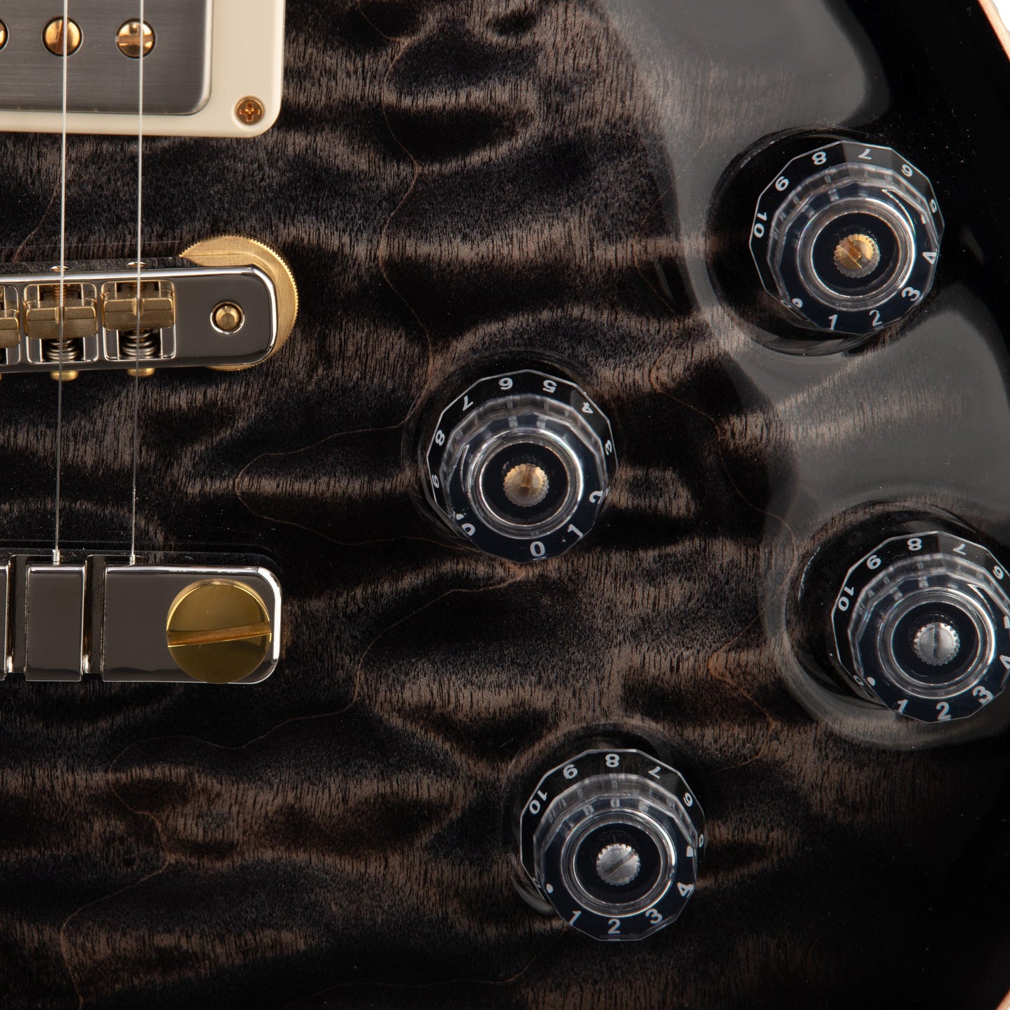PRS McCarty 594 Quilt 10-Top Electric Guitar - Charcoal Burst Custom Color