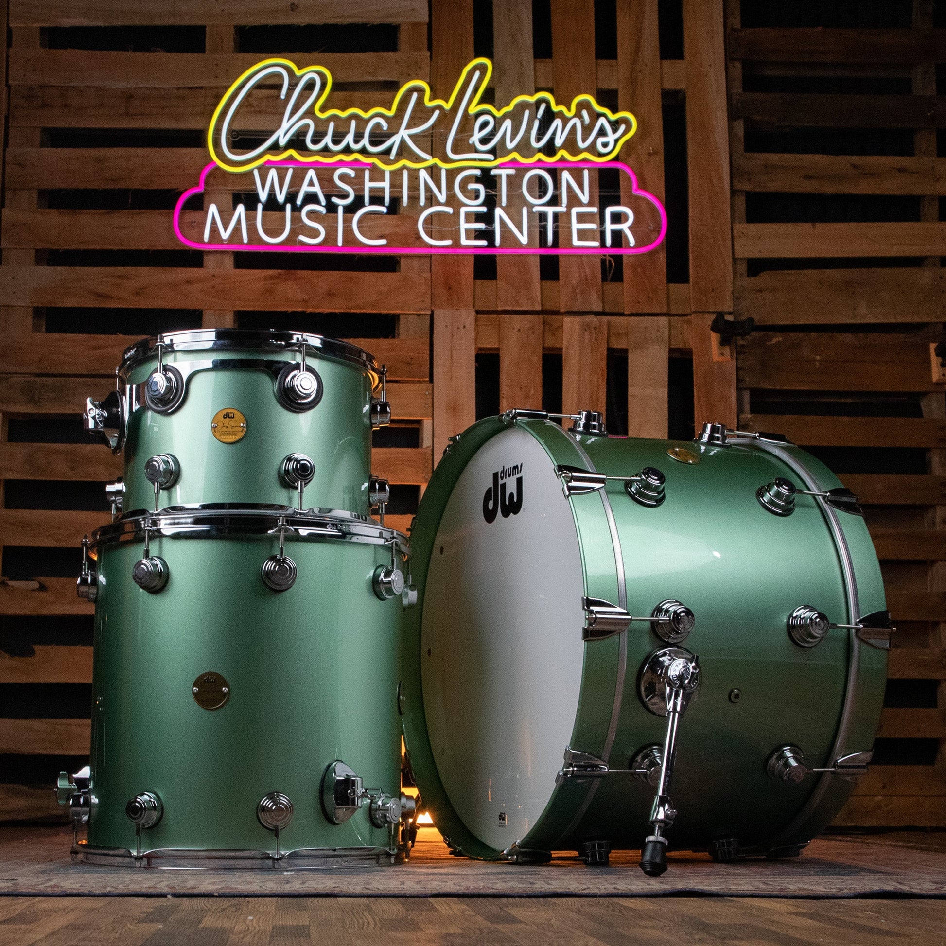 DW Collector's Jazz 3-Piece Shell Pack - LS-Mint Metallic