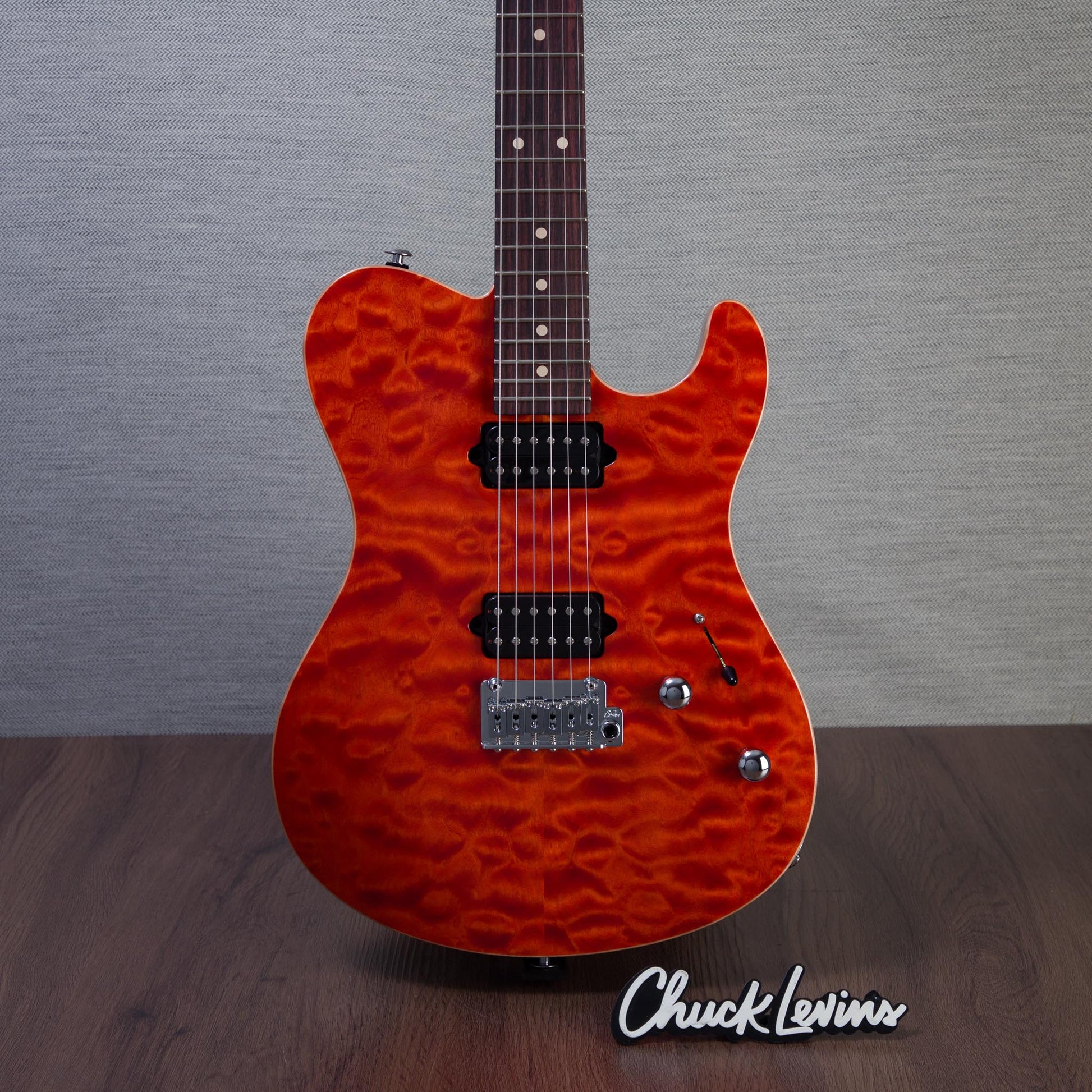 Suhr Oso Short Scale Electric Guitar - Custom Orange Satin - #89439