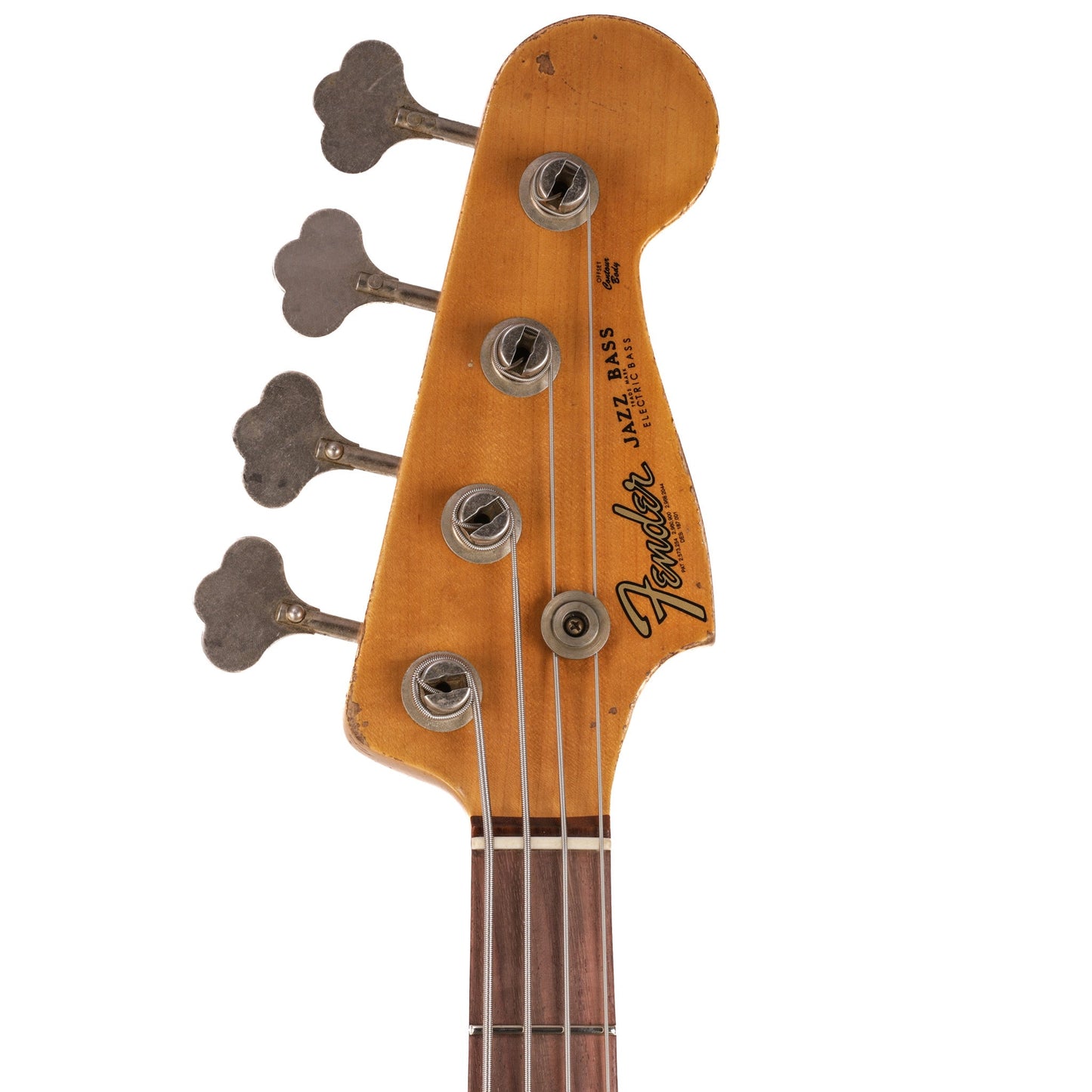 Fender Custom Shop 1961 Jazz Bass, Ash Heavy Relic - Aged Vintage White - CHUCKSCLUSIVE - #R124796