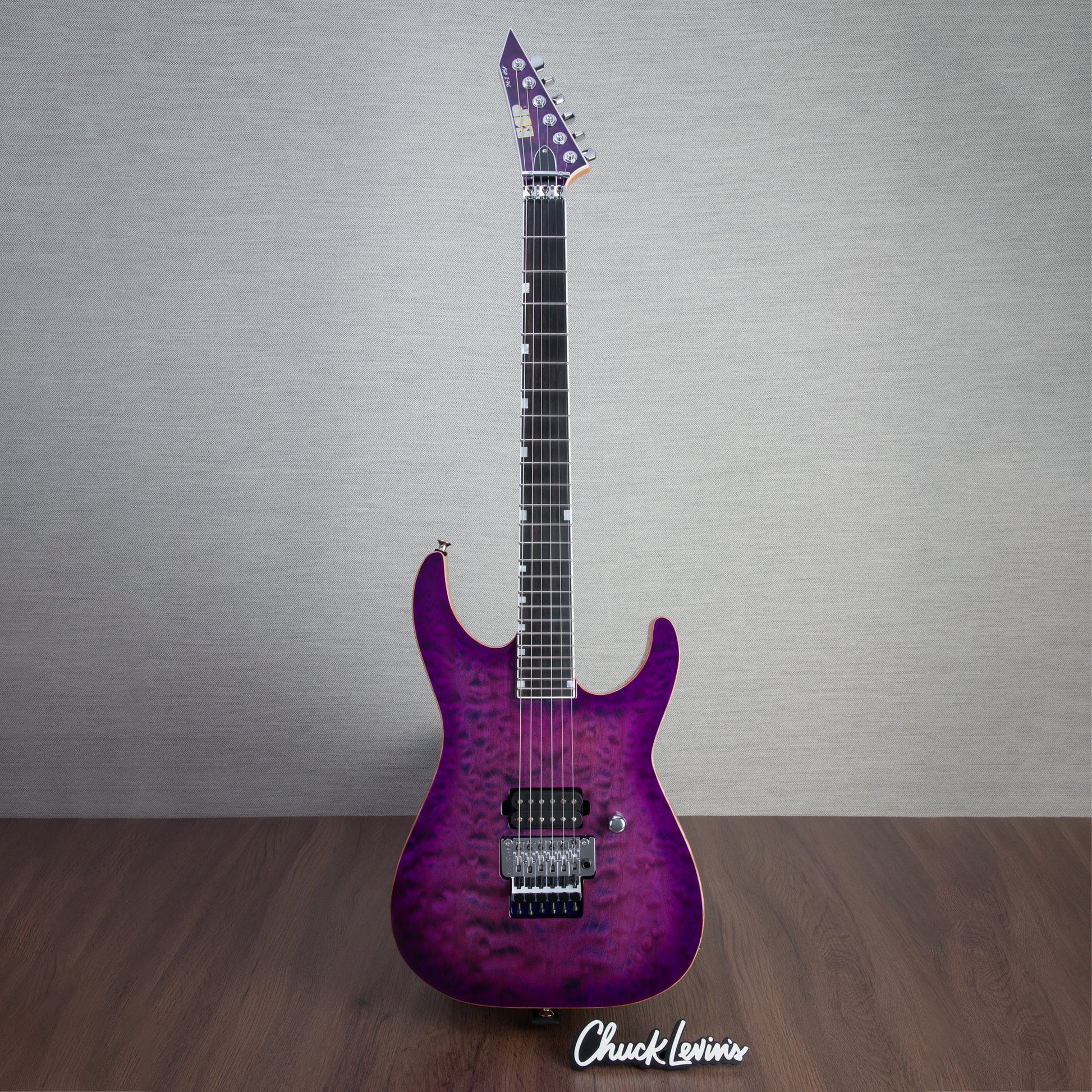 ESP USA M-1 NTB FR Electric Guitar - Purple Sunburst - #US23187