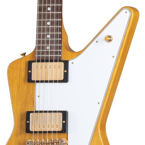 Gibson 1958 Korina Explorer White Pickguard Reissue Electric Guitar - Natural