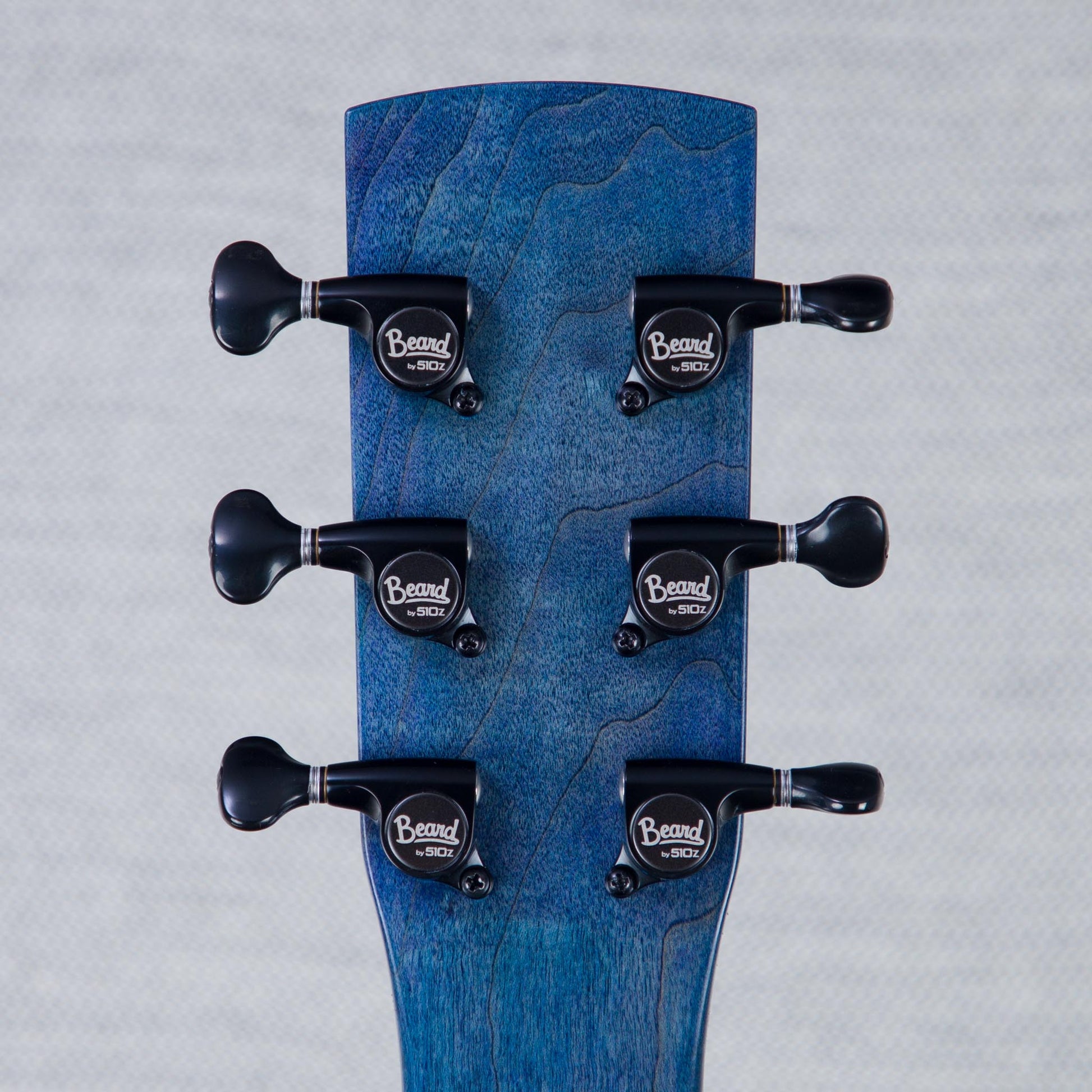 Beard Guitars Trailhead Resonator Curly Maple Acoustic Electric Guitar - Denim Blue - #1955-25