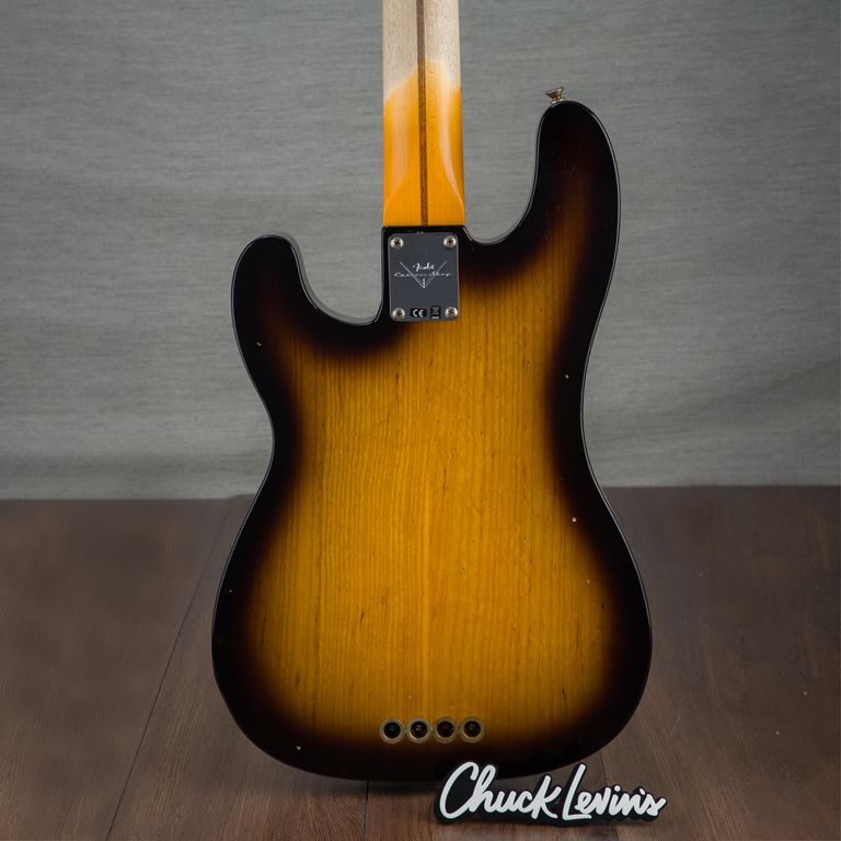 Fender Custom Shop 1953 Journeyman Relic Percision Electric Bass - Aged 2-Tone Sunburst