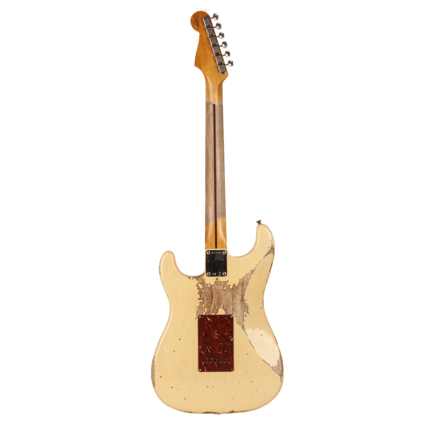 Fender Custom Shop 1956 Stratocaster Heavy Relic Guitar - Aged Vintage White - CHUCKSCLUSIVE - #R117529