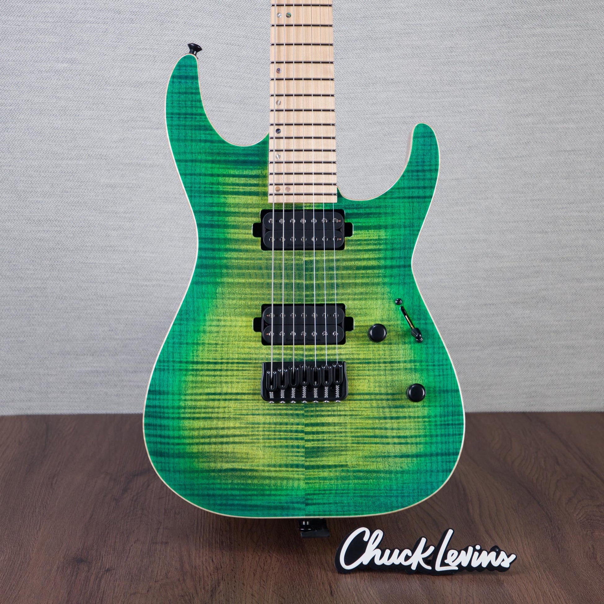 ESP USA M-7 HT Electric Guitar - Lime Burst - #US25104