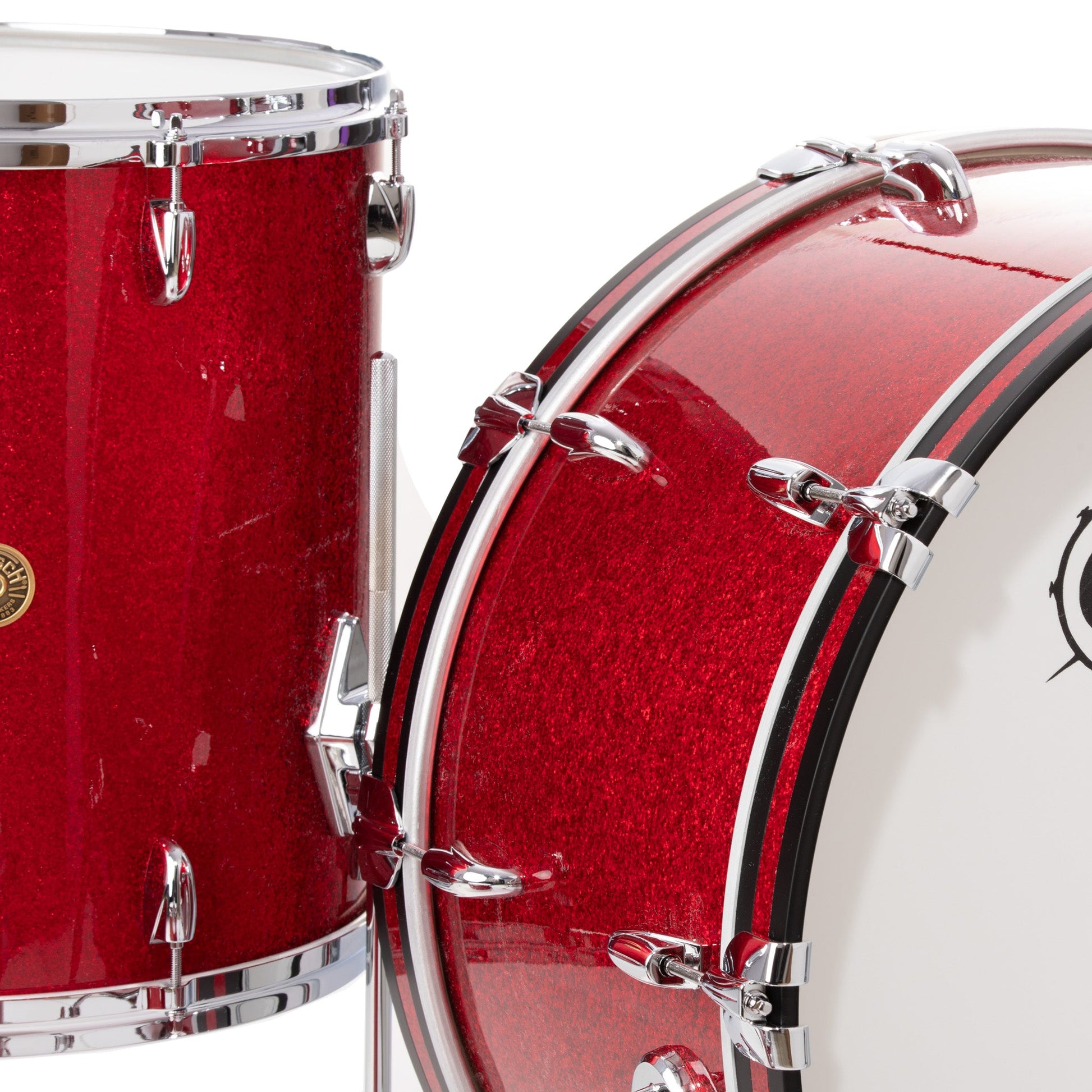 Gretsch USA Custom Nitron 3-Piece Shell Pack, 24-Inch Kick - Red Sparkle