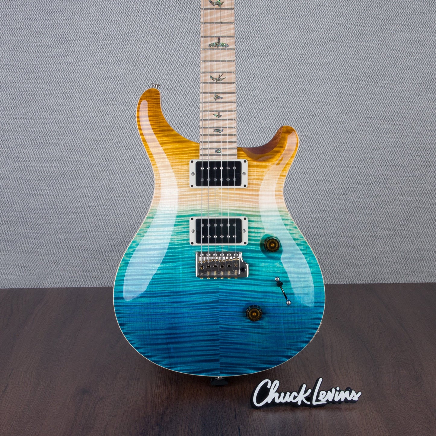 PRS Wood Library Custom 24 Electric Guitar - Private Stock Beach Fade Finish - CHUCKSCLUSIVE - #240383993 - 2024