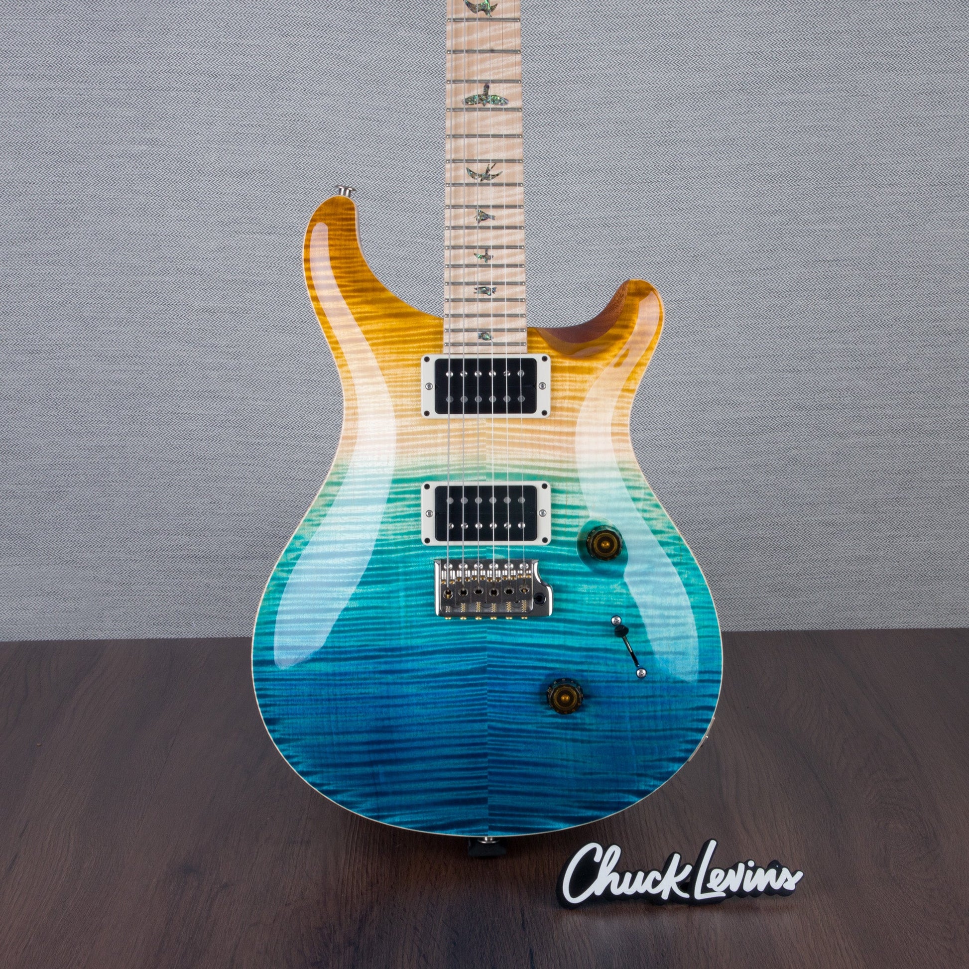 PRS Wood Library Custom 24 Electric Guitar - Private Stock Beach Fade Finish - CHUCKSCLUSIVE - #240383993 - 2024