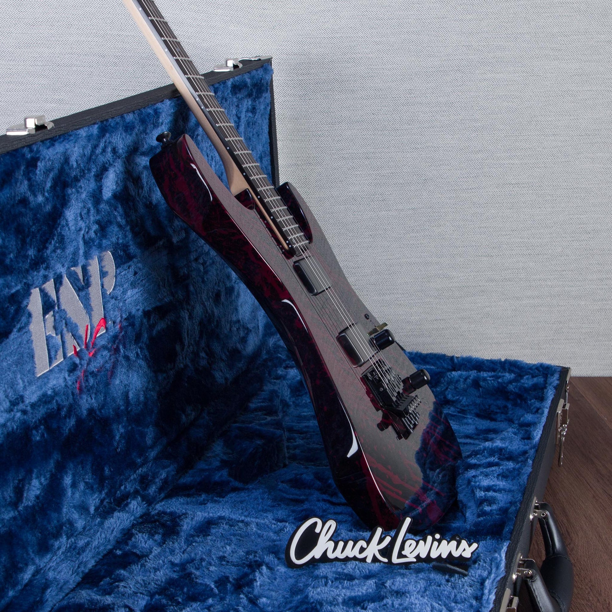 ESP USA M-II FR Electric Guitar - Blood Splatter - #US25150
