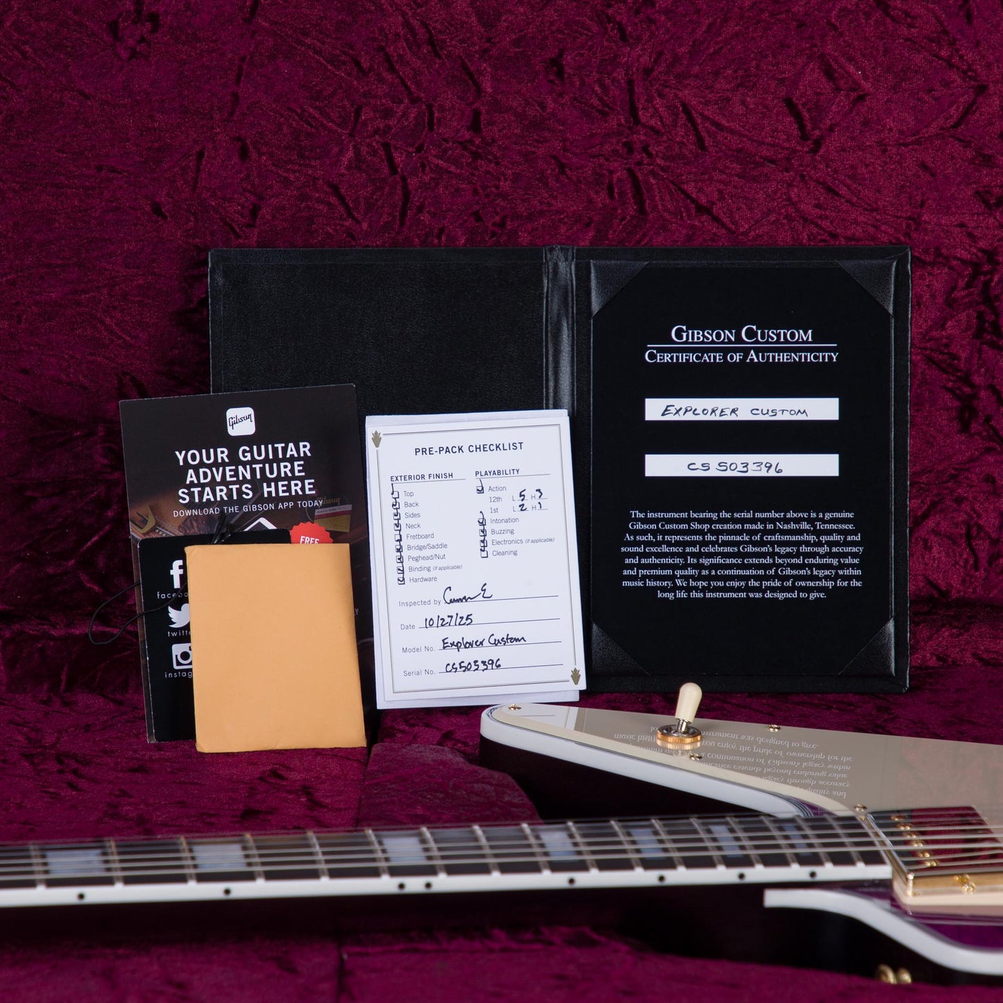 Gibson Custom Shop Explorer Custom VOS Electric Guitar - Trans Violet - #CS503396