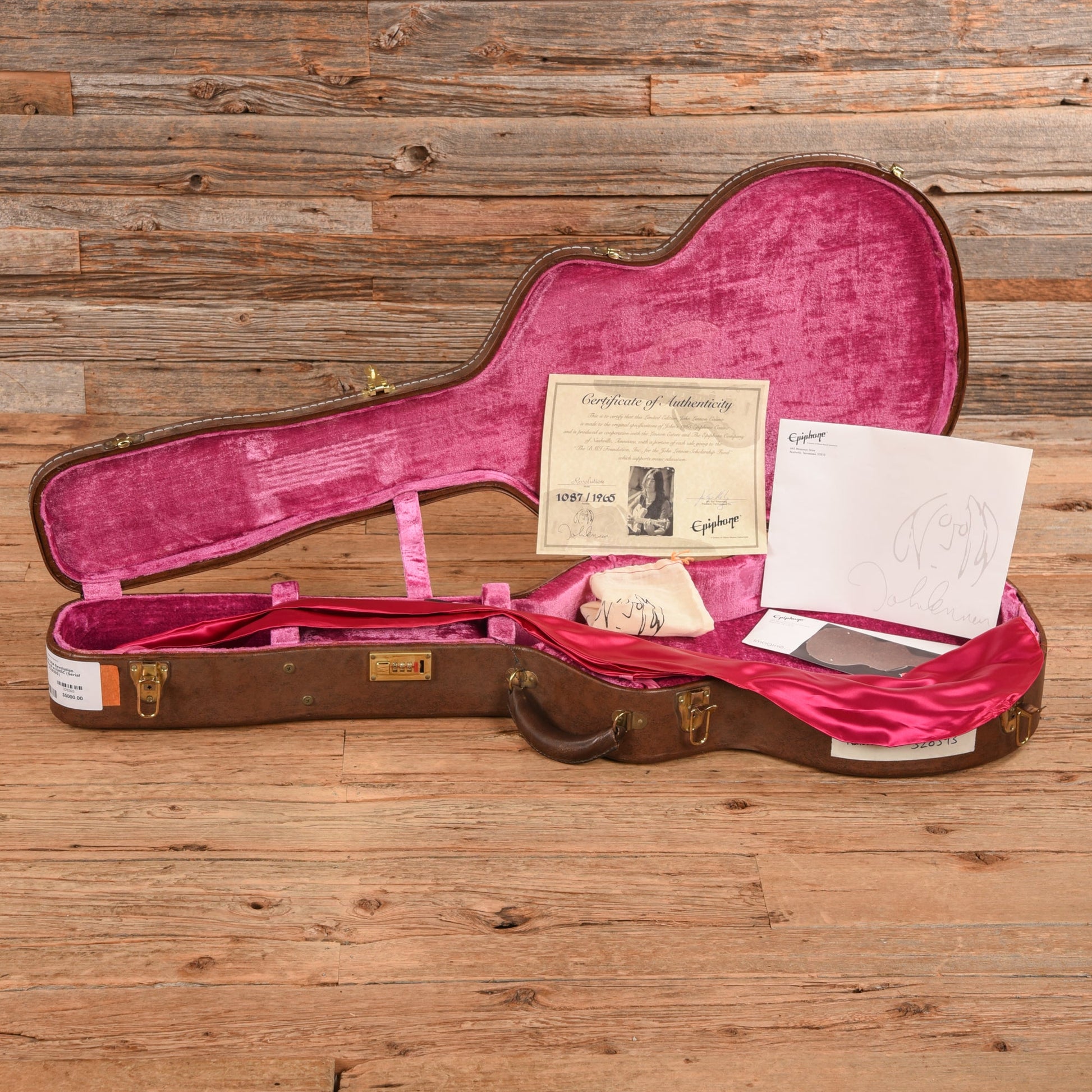 Epiphone Revolution Casino Natural - Dave Amato of REO Speedwagon