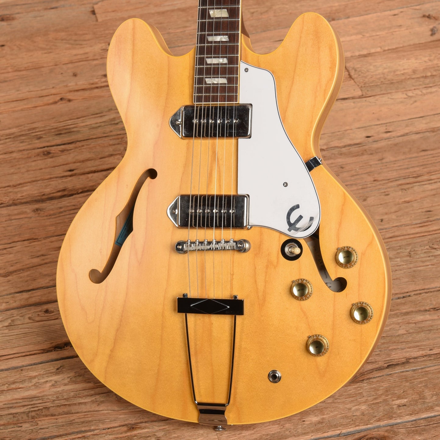 Epiphone Revolution Casino Natural - Dave Amato of REO Speedwagon