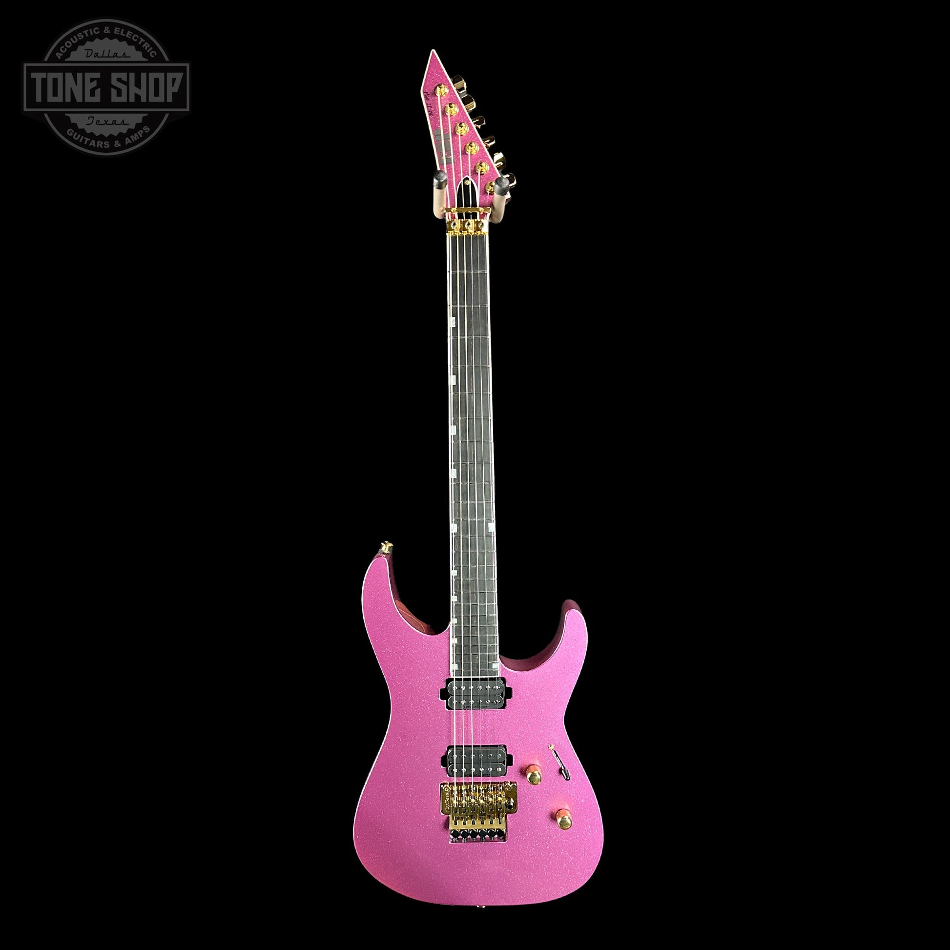 ESP USA M-II NTB Floyd Rose Gold Hardware Disco Pink Sparkle SD2 w/case