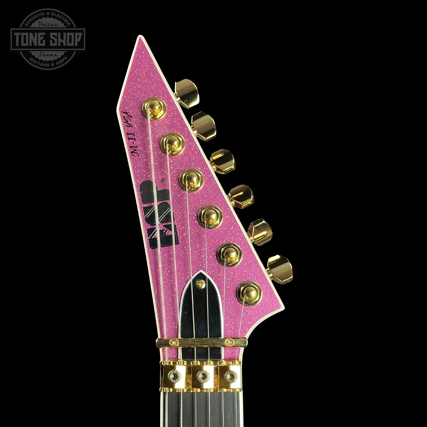 ESP USA M-II NTB Floyd Rose Gold Hardware Disco Pink Sparkle SD2 w/case