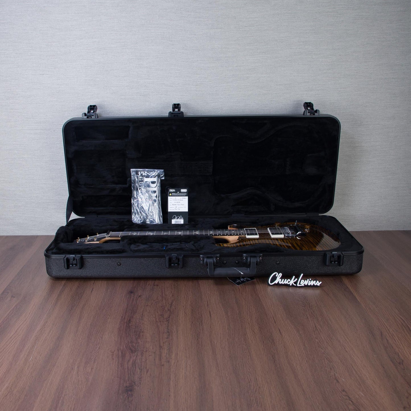 PRS Custom 24 Floyd 10-Top Electric Guitar - Tiger Eye - #250418509