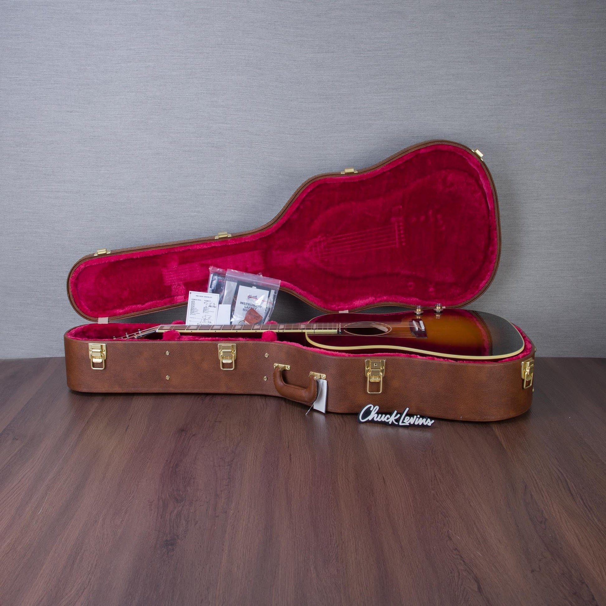 Gibson J160-E Original Mahogany/Spruce Acoustic Electric Guitar - Vintage Sunburst - #23395018