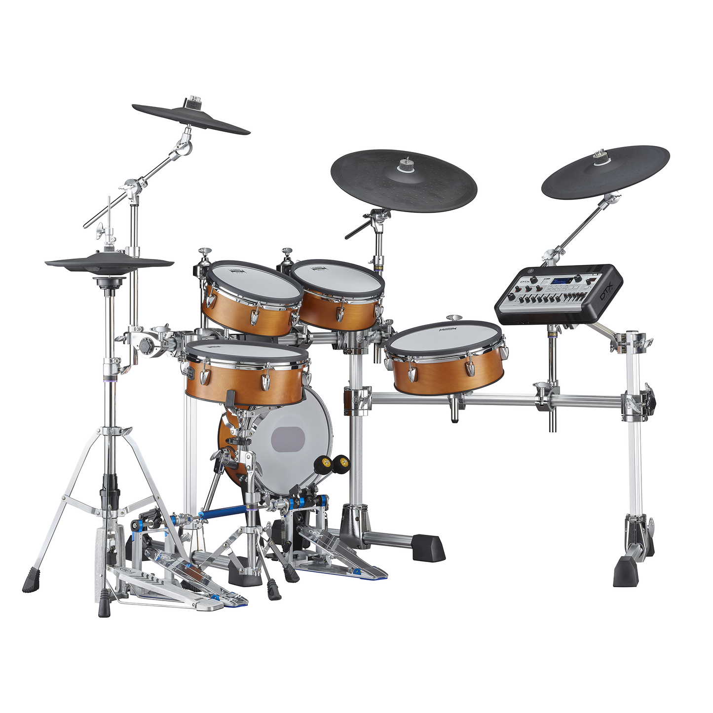 Yamaha DTX10K-M RW Electronic Drum Kit, Mesh Pads- Real Wood Finish