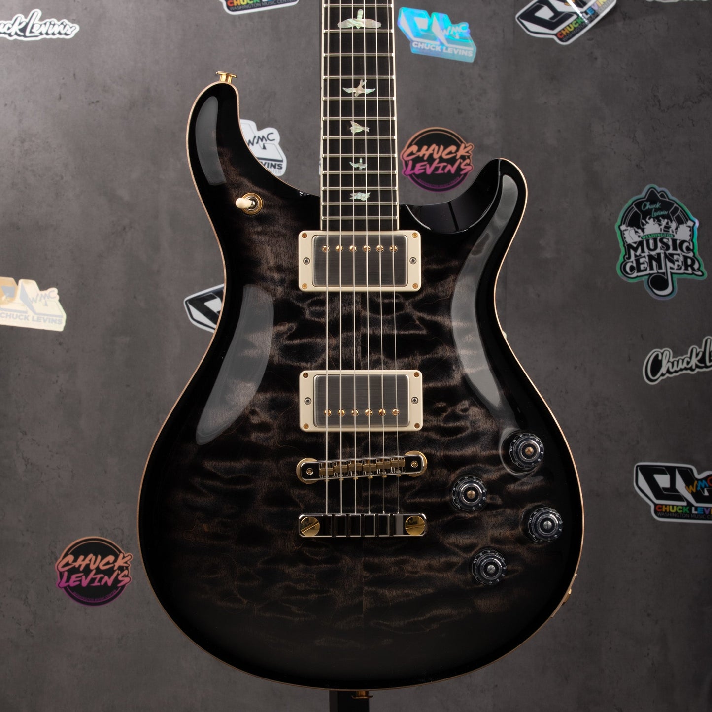 PRS McCarty 594 Quilt 10-Top Electric Guitar - Charcoal Burst Custom Color