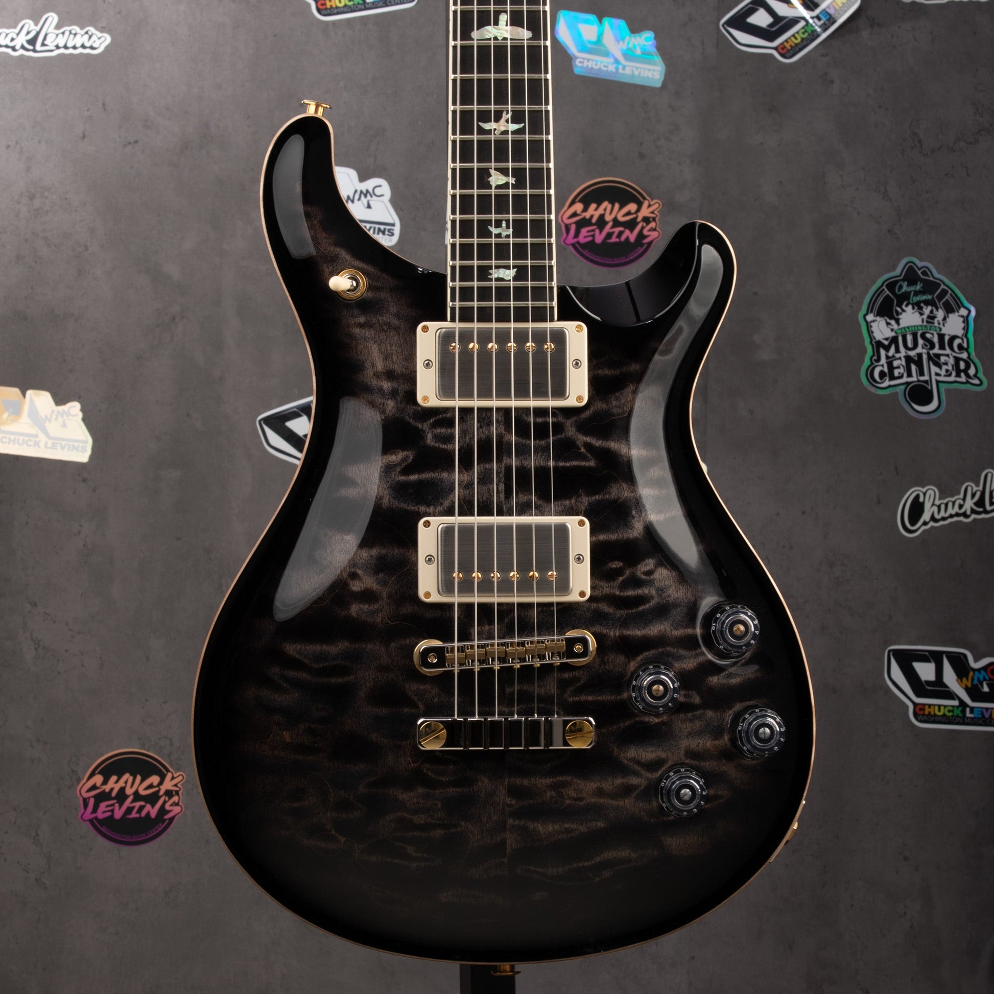PRS McCarty 594 Quilt 10-Top Electric Guitar - Charcoal Burst Custom Color