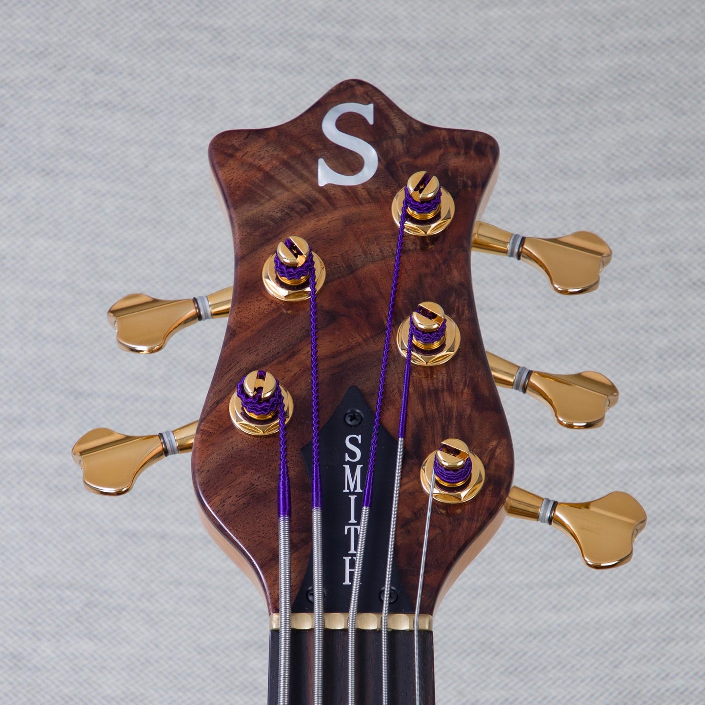 Ken Smith BSR-5TNE-5A-FW Exhibition Black Tiger Elite 5-String Electric Bass Guitar - Figured Walnut